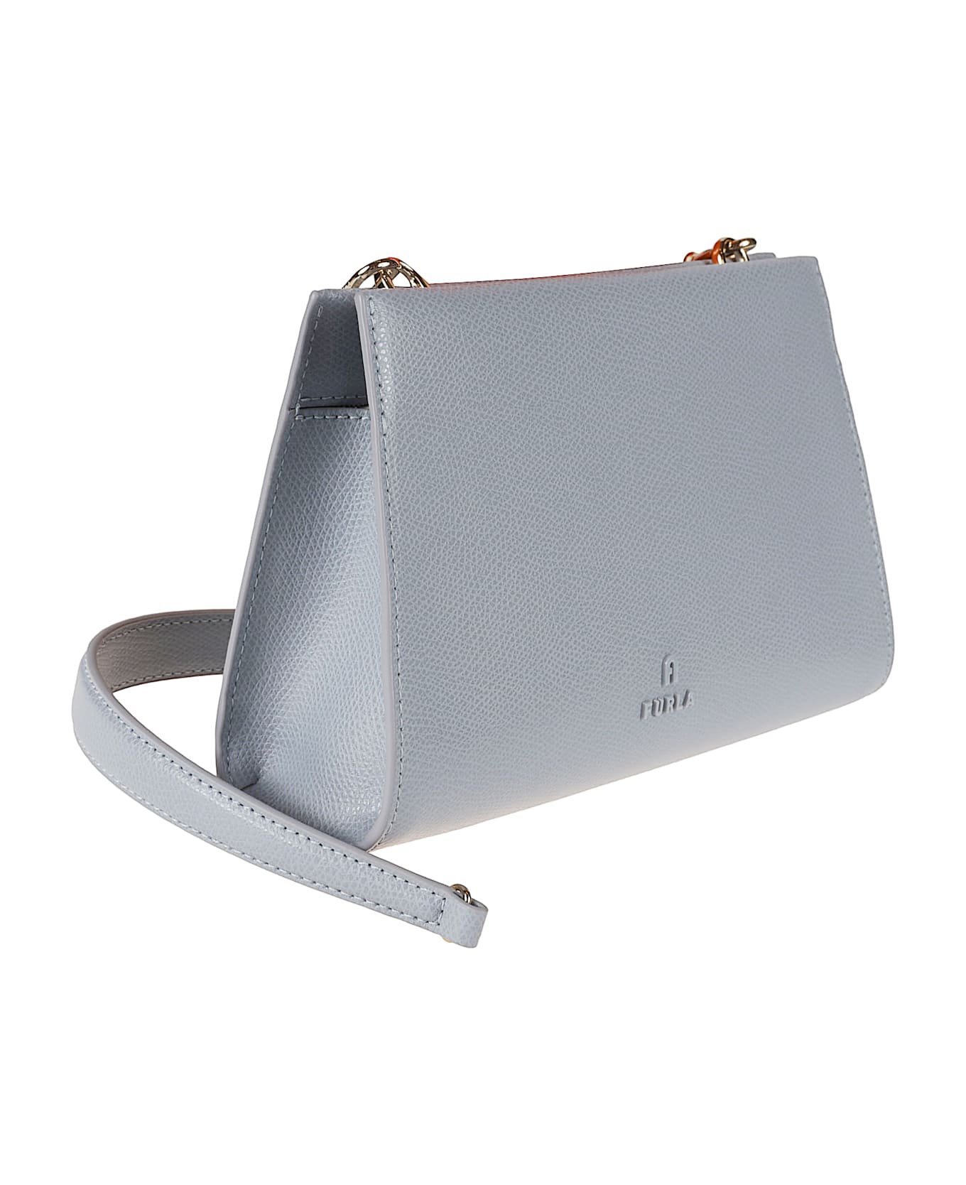 Furla Logo Embossed Shoulder Bag - Dust