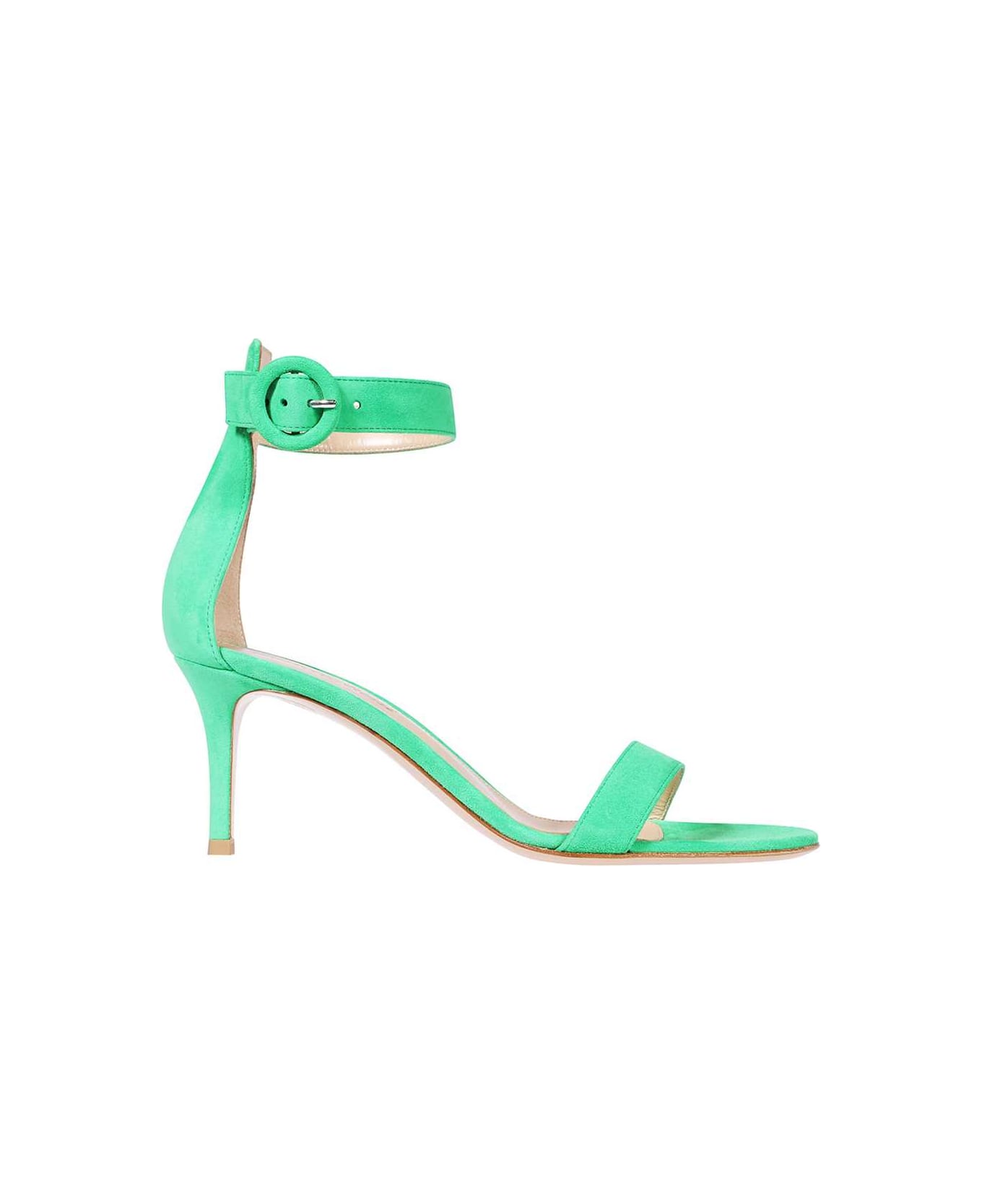 Gianvito Rossi Suede Sandals - green