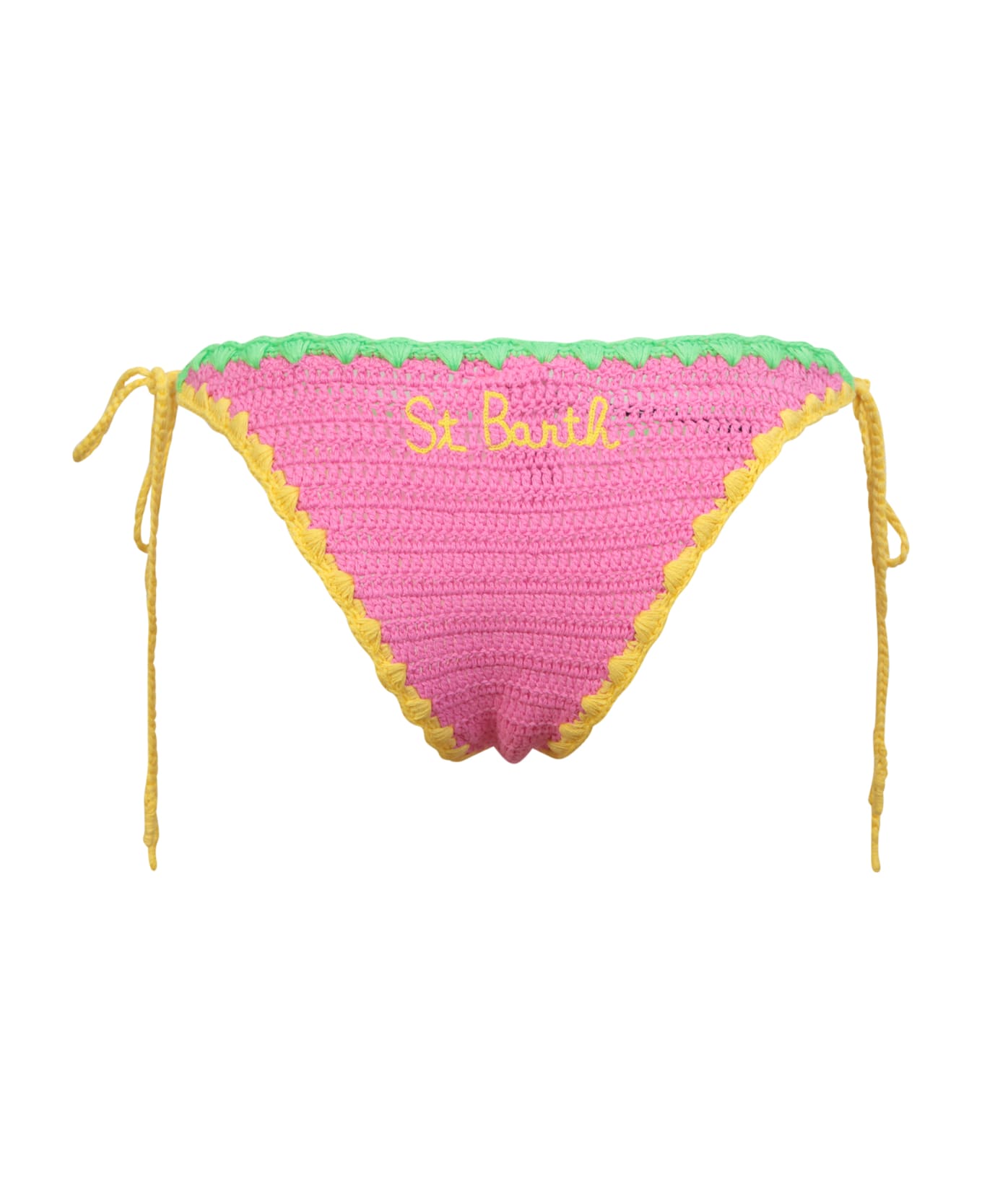 MC2 Saint Barth Pink Crochet Bikini Bottom By Mc2 Saint Barth - Pink