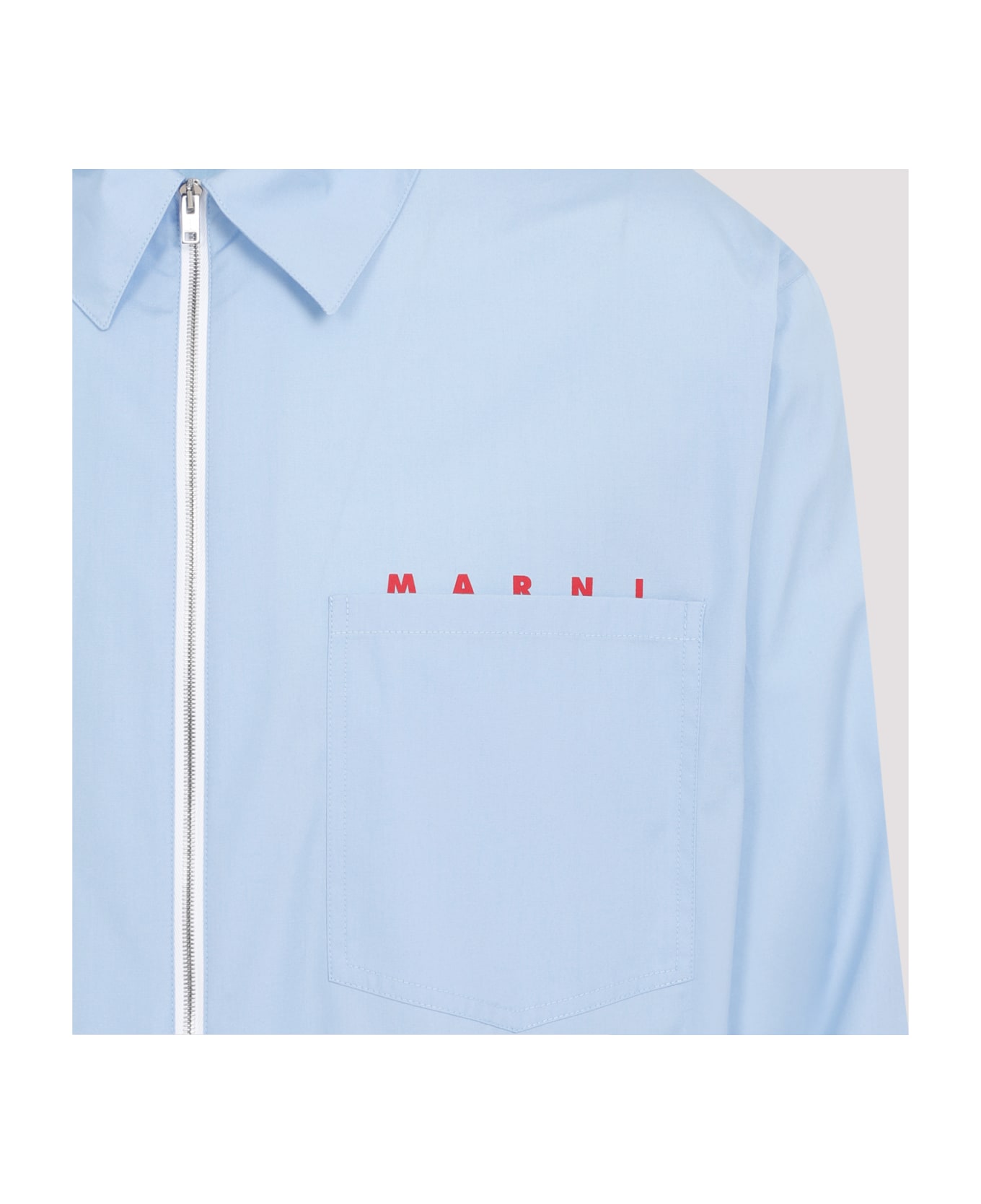 Marni Cotton Shirt - Iris Blue