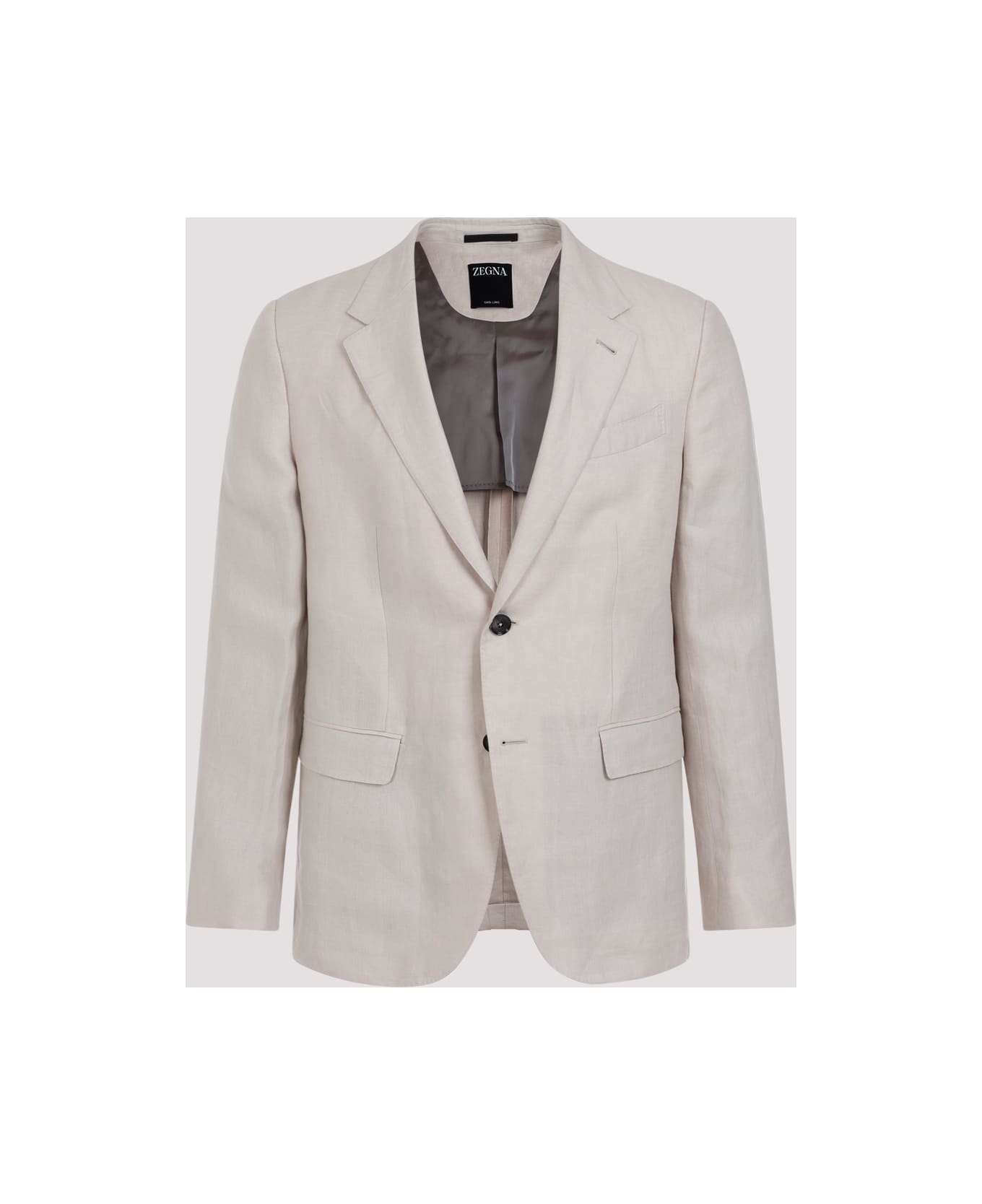 Zegna Oasi Linen Jacket - Beige Chiaro