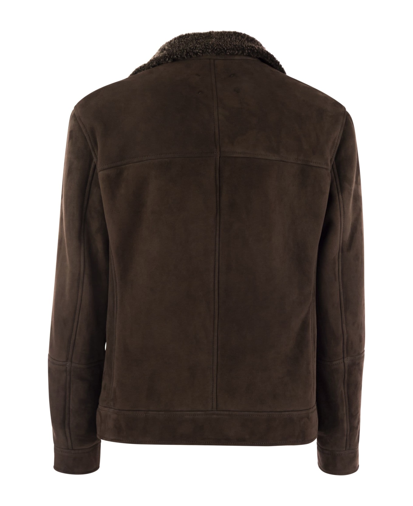 Brunello Cucinelli Double-breasted Shearling Outerwear - Brown