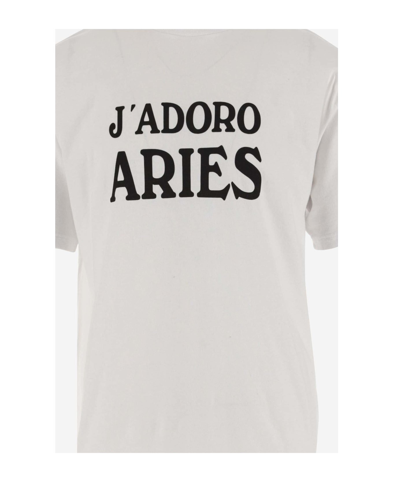 Aries J'adoro Aries Cotton T-shirt - White