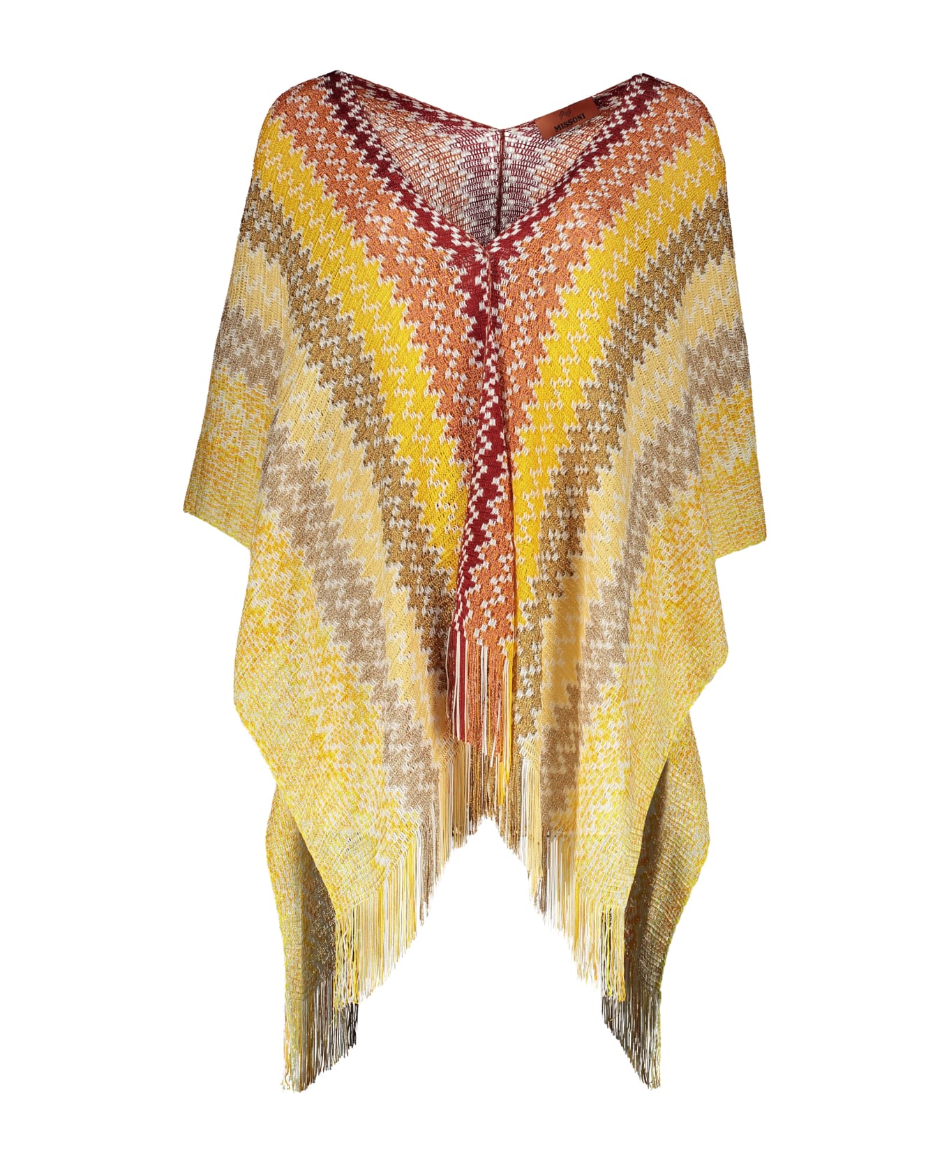 Missoni Asymmetric Wool Cape - Multicolor カバーアップ