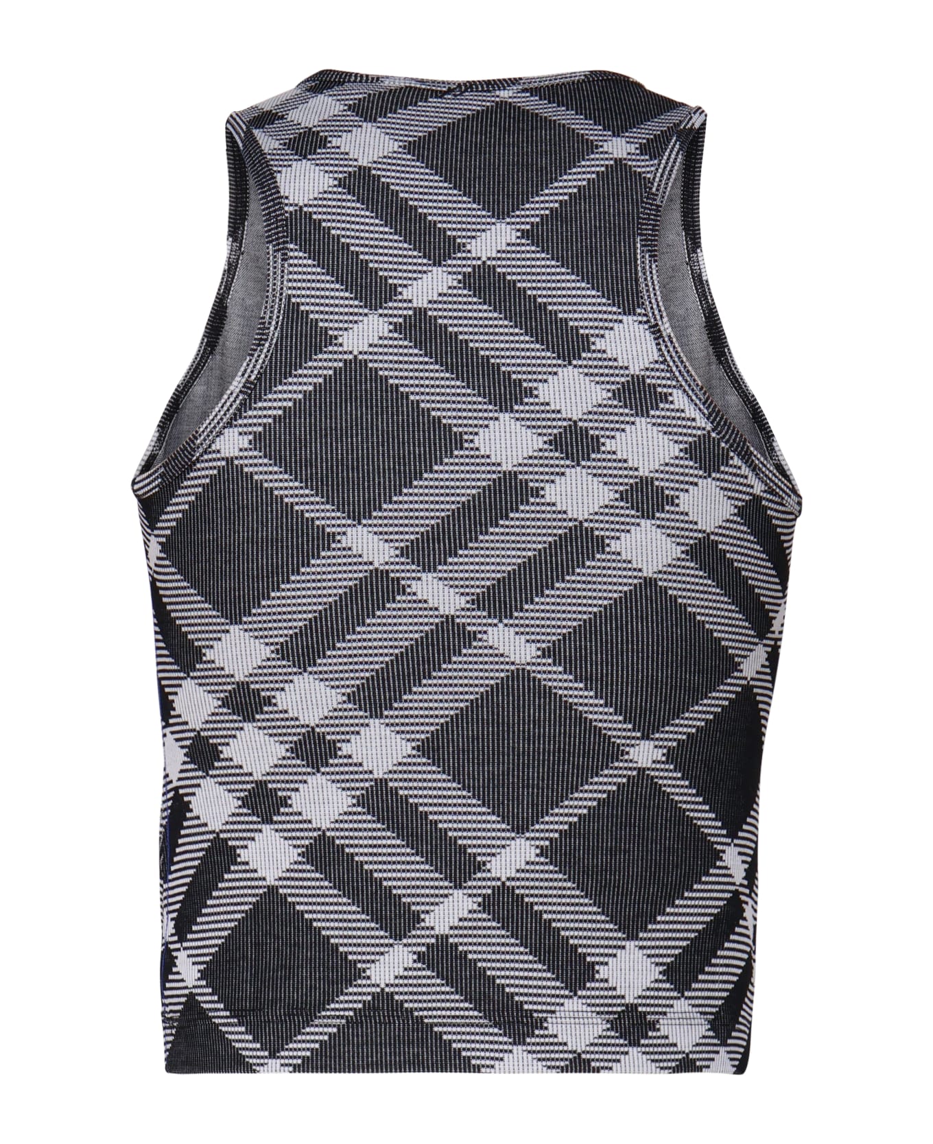 Burberry Halter Top In Vintage Check - Black