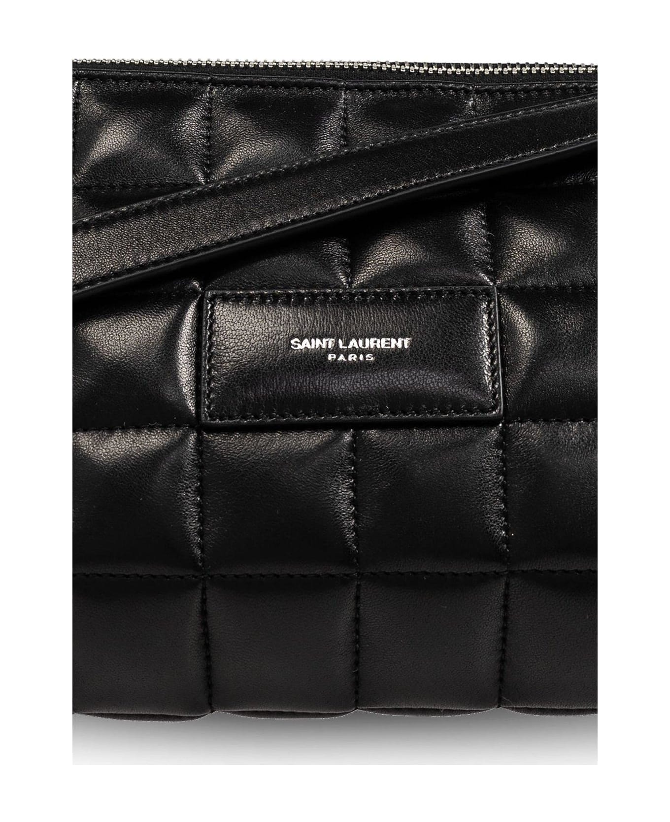 Saint Laurent Le Tuc Zip-up Crossbody Bag - Black