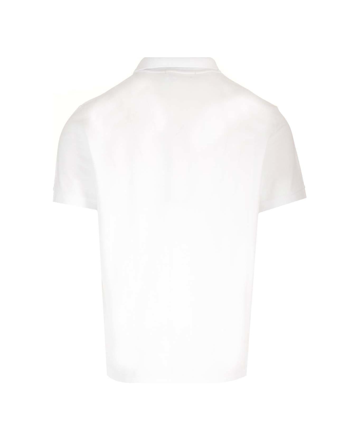 Stone Island Polo Shirt Slim Fit - Bianco ポロシャツ