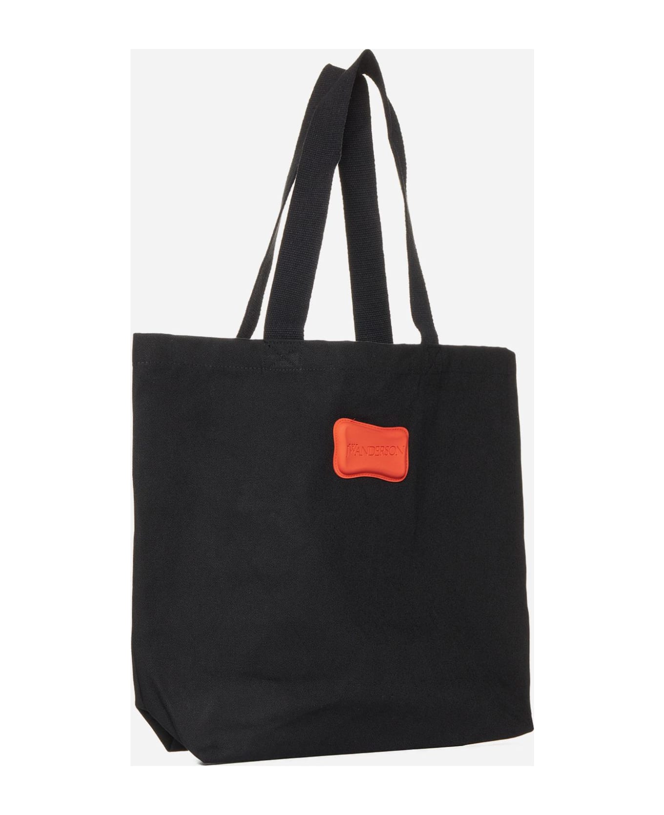 J.W. Anderson Logo Canvas Tote Bag - BLACK トートバッグ