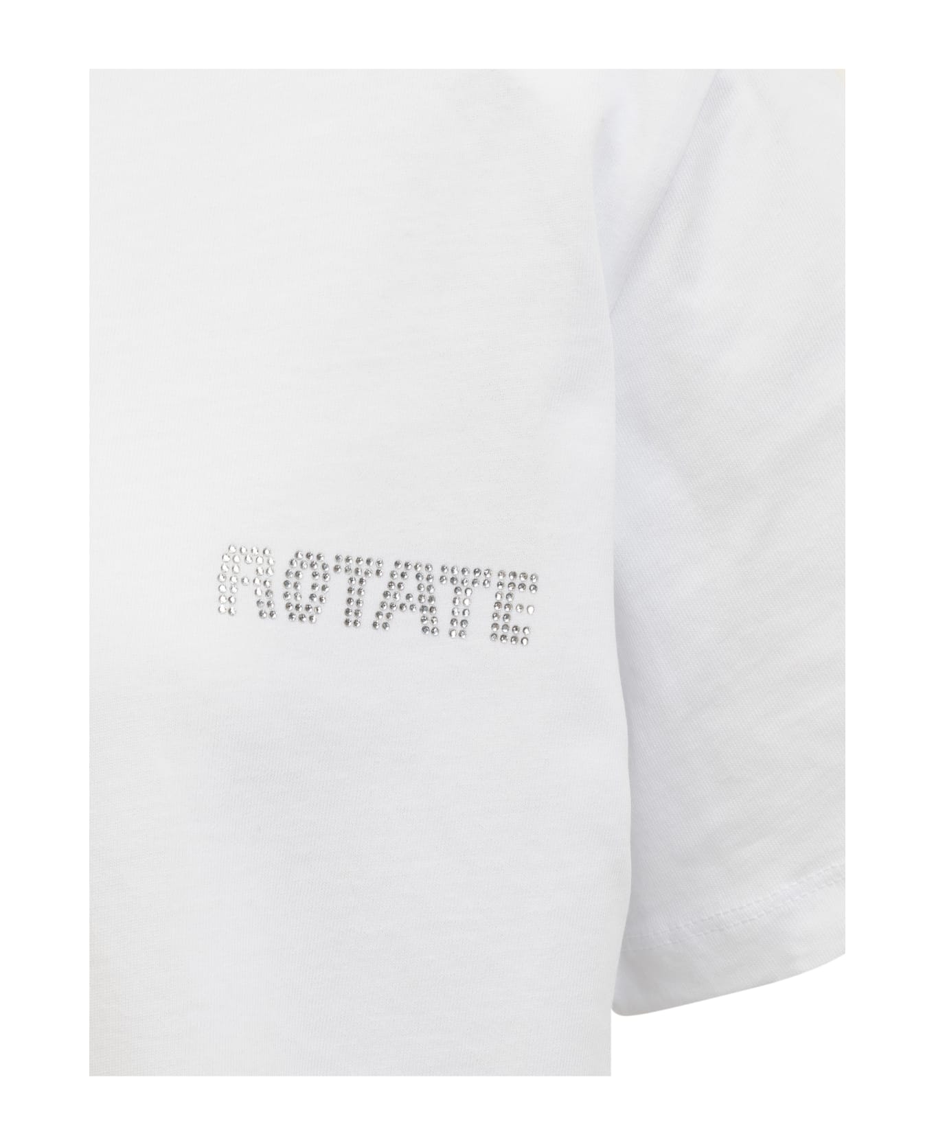 Rotate by Birger Christensen T-shirt With Logo - Bianco