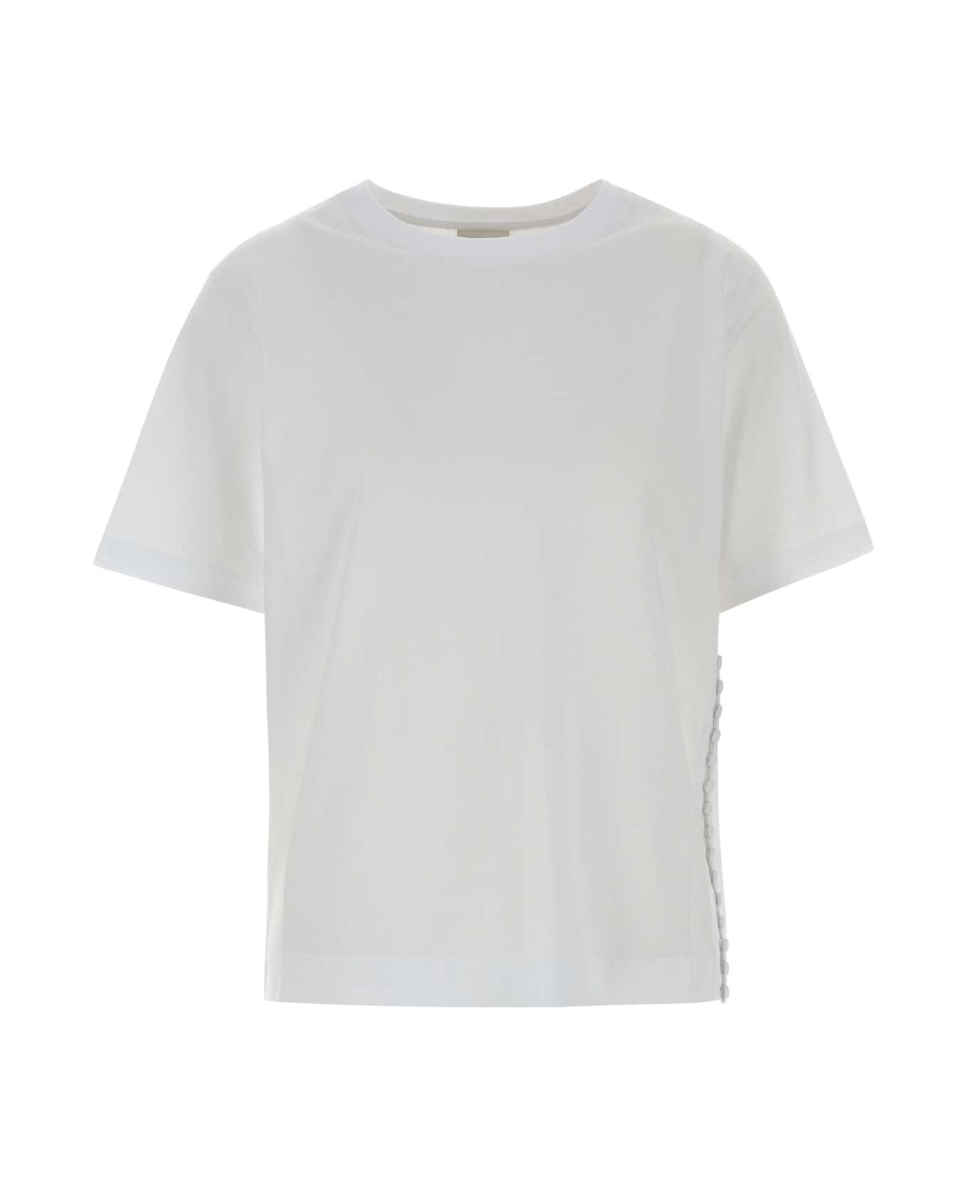 Dries Van Noten White Cotton Heydu T-shirt - White