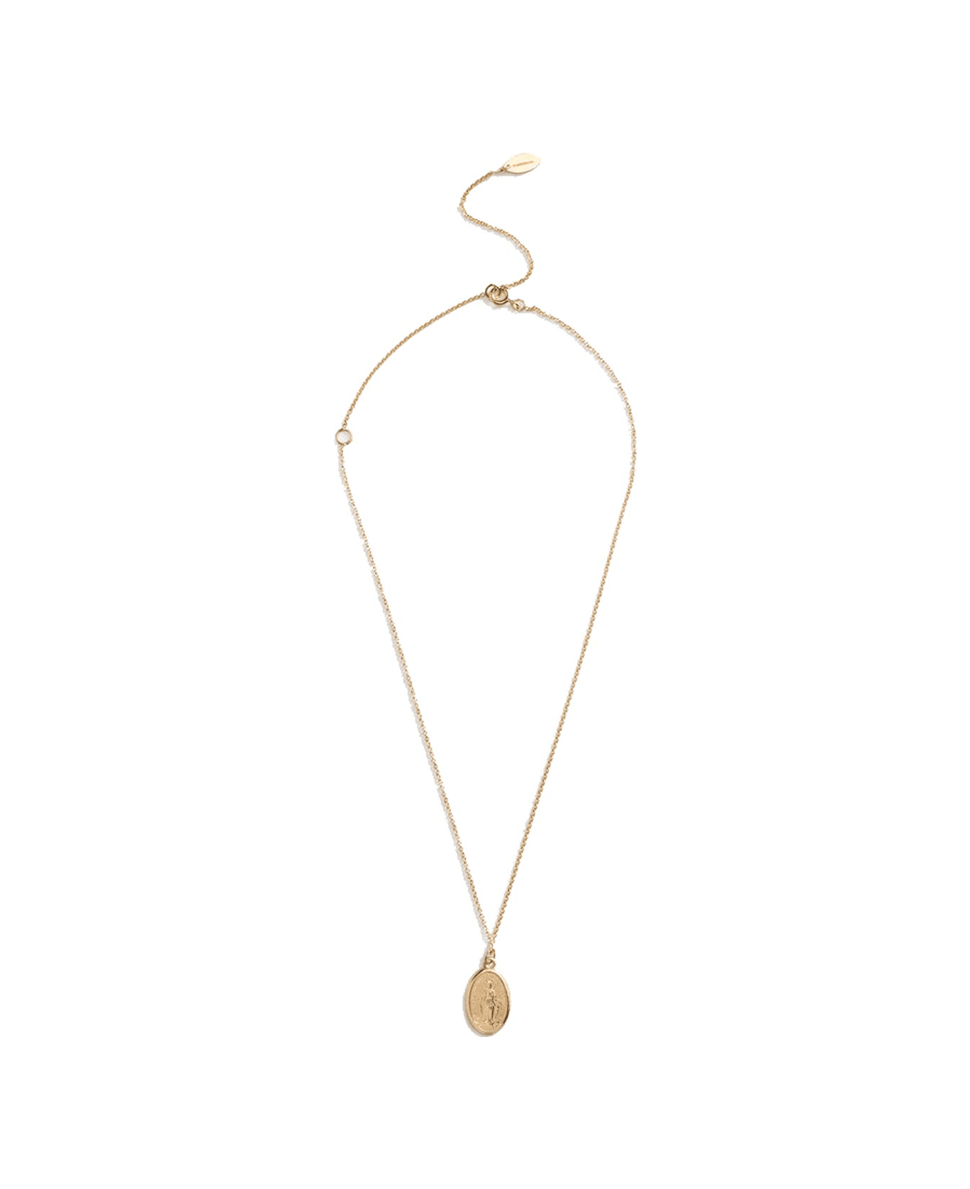 Dolce & Gabbana Necklace With Virgin Mary Medallion - Gold