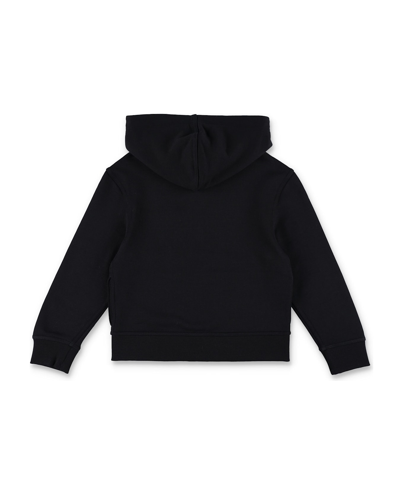 Burberry Kid - Check Label Zip Hoodie - BLACK