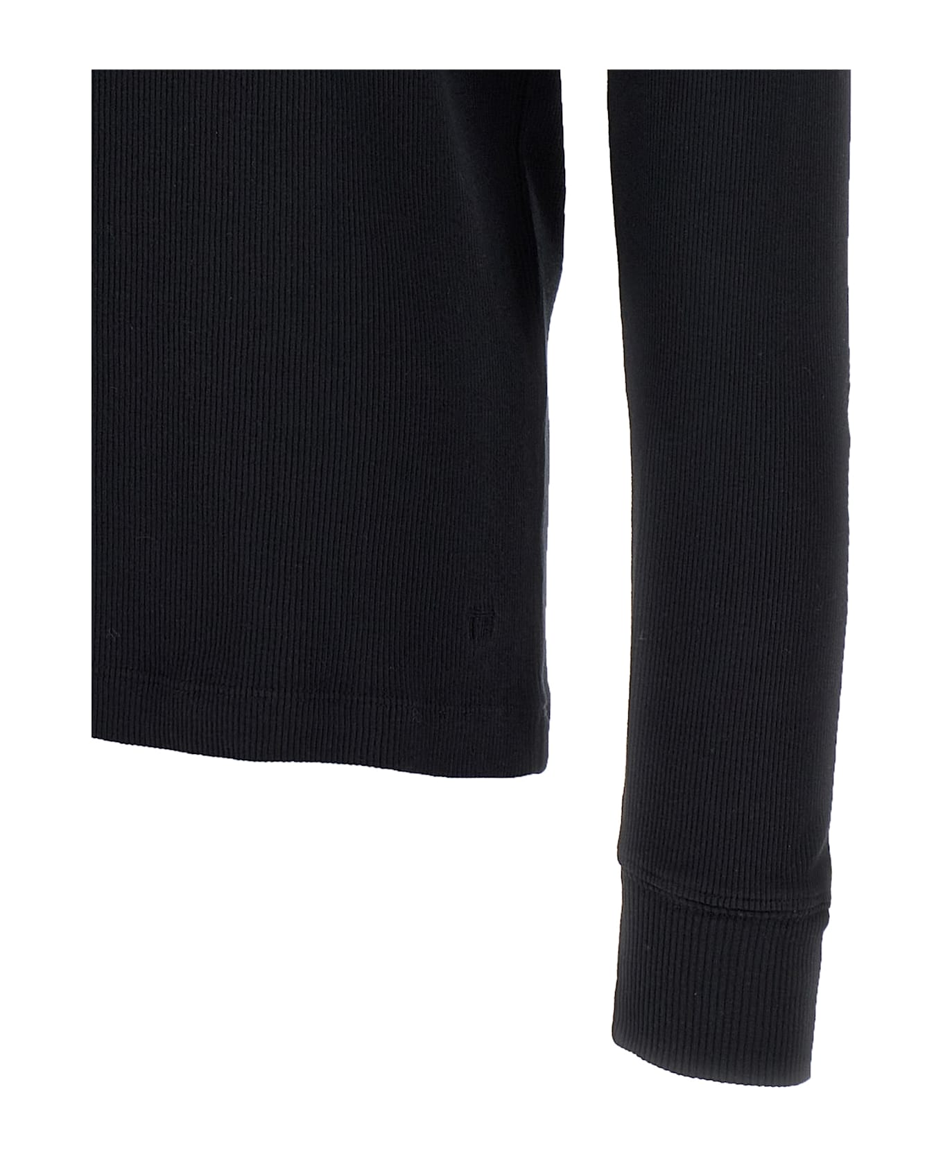 Tom Ford 
henley
 T-shirt - Black