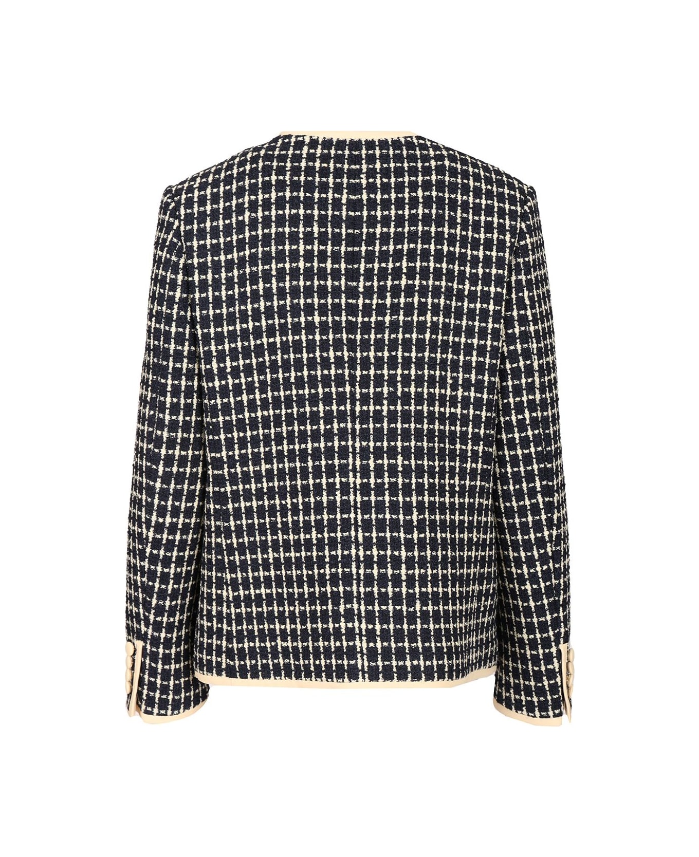 Valentino Garavani Bouclé Jacket - NAVY/AVORIO