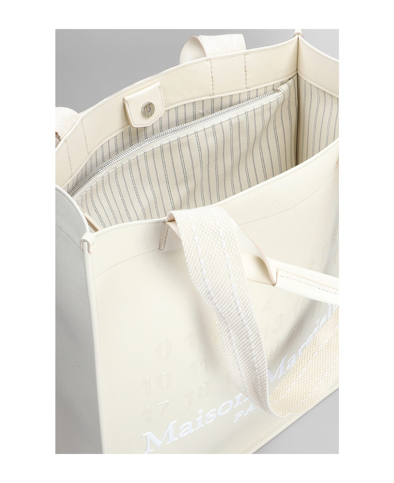 Maison Margiela Tote In Beige Cotton - TOILE NATURAL