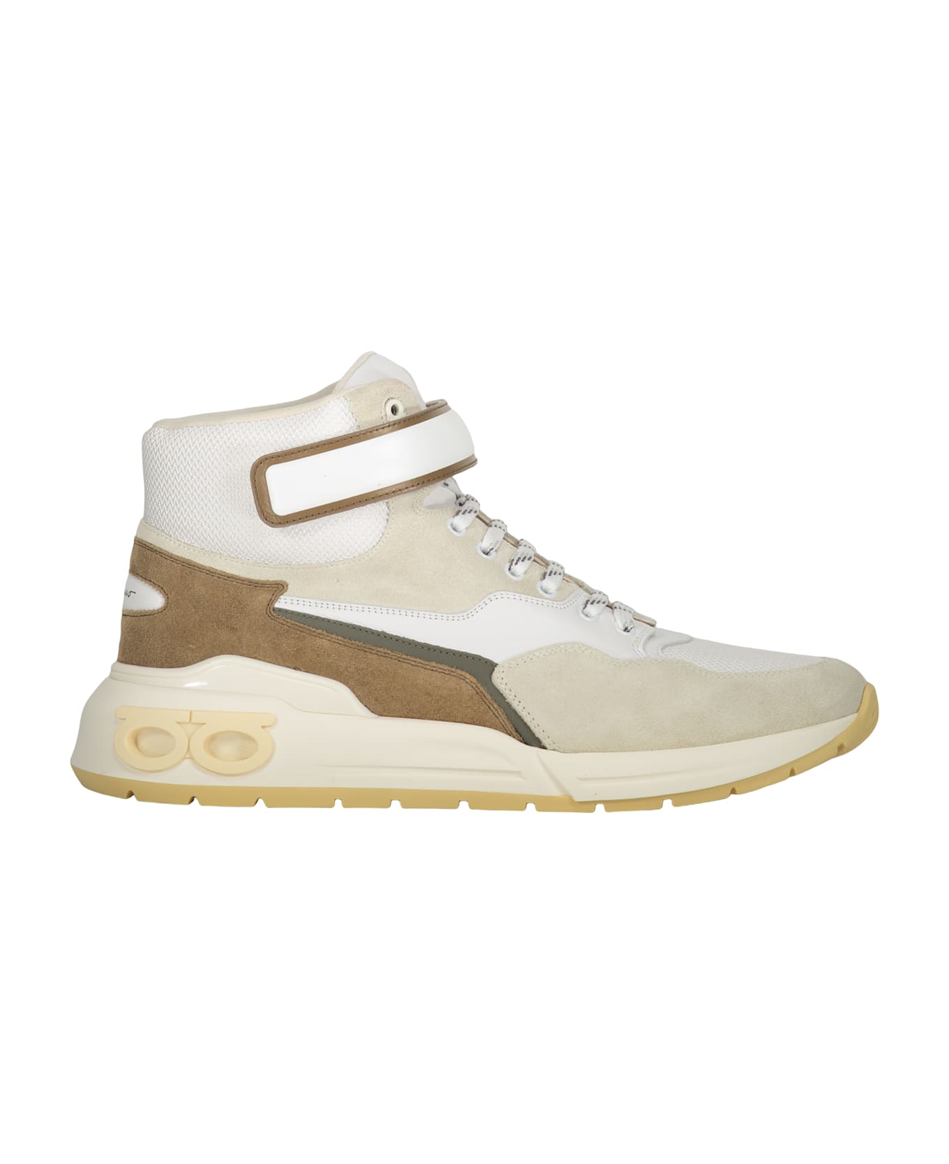 Ferragamo High-top Sneakers - Ivory