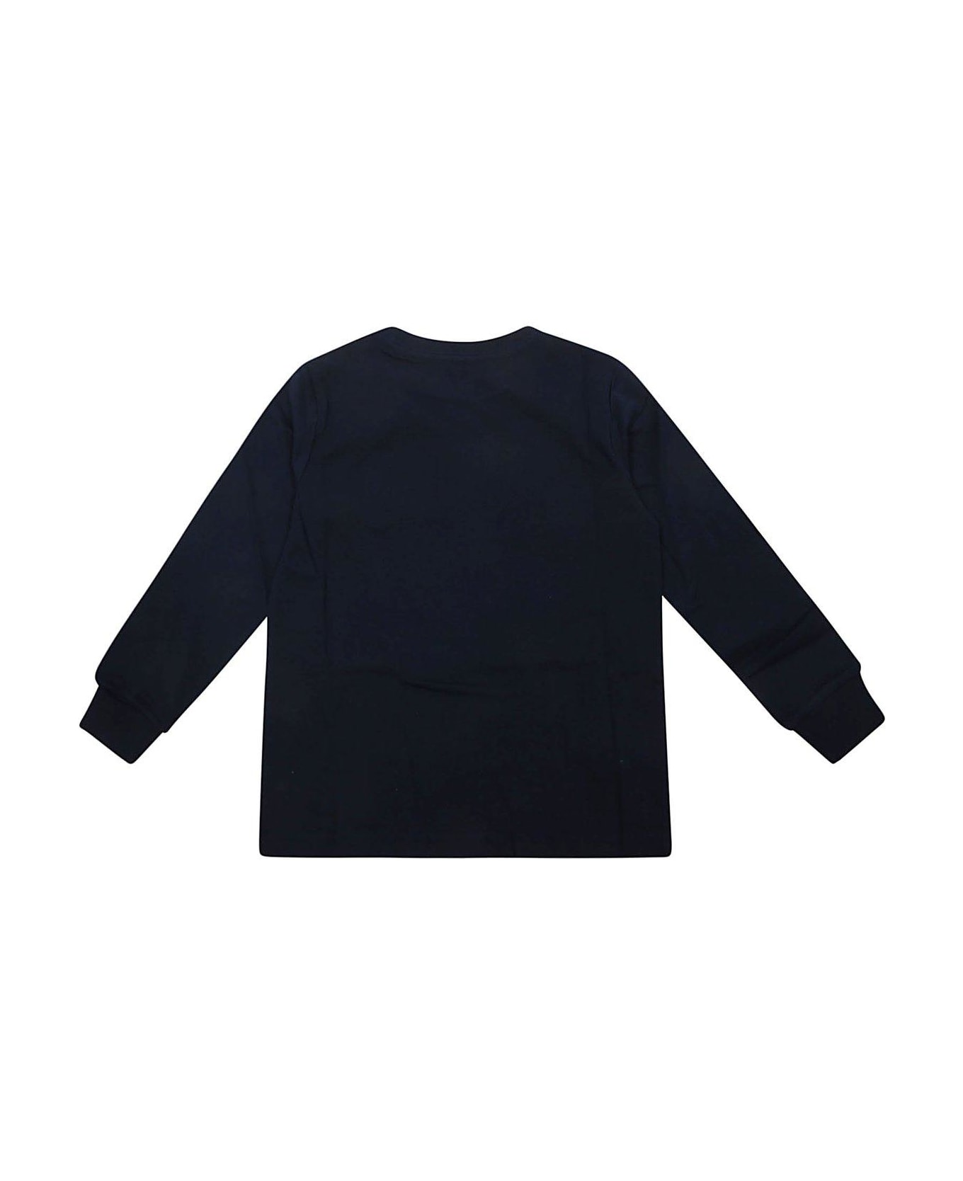 Ralph Lauren Logo Printed Long Sleeved T-shirt - Blu