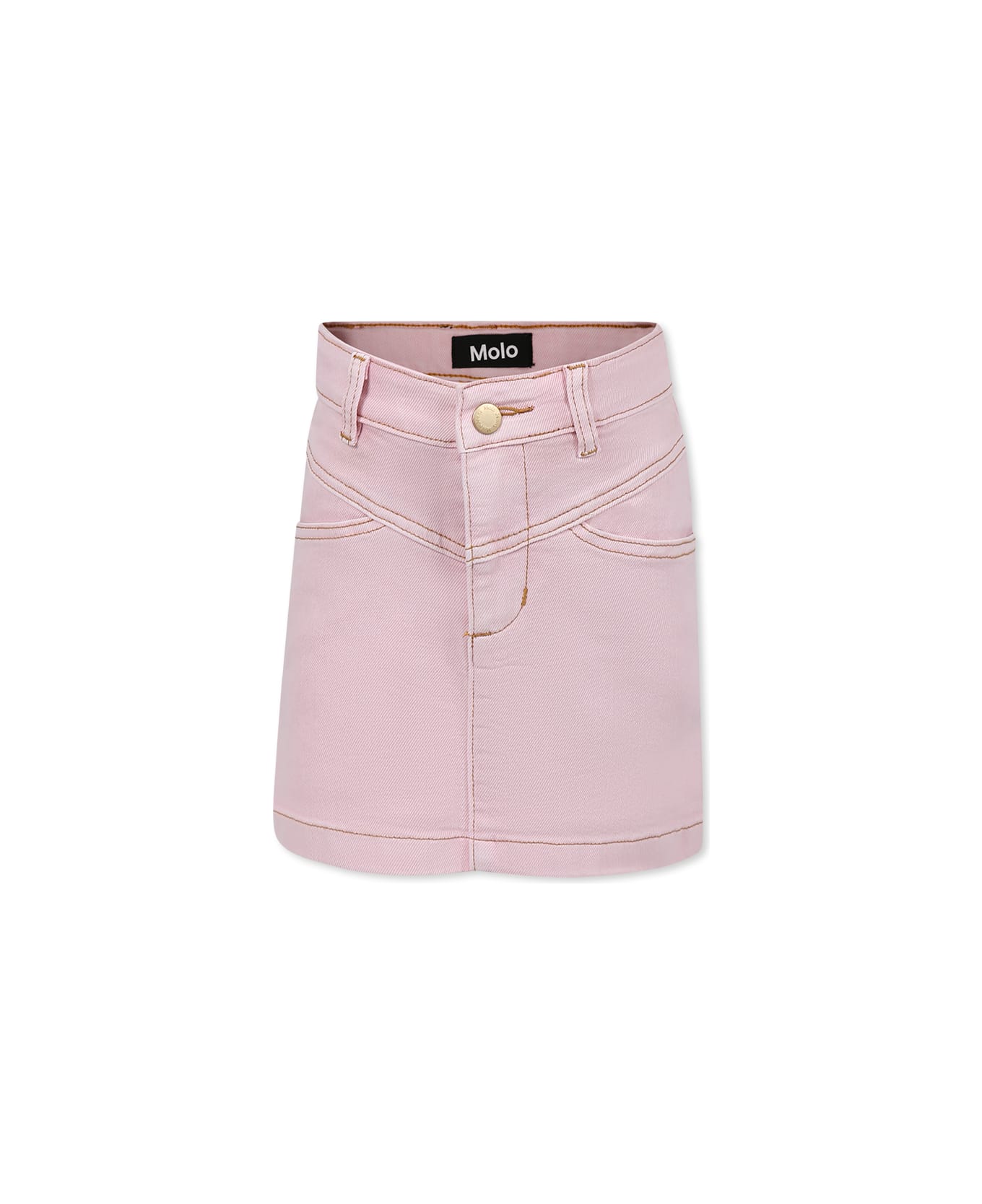 Molo Pink Skirt For Girl - Pink