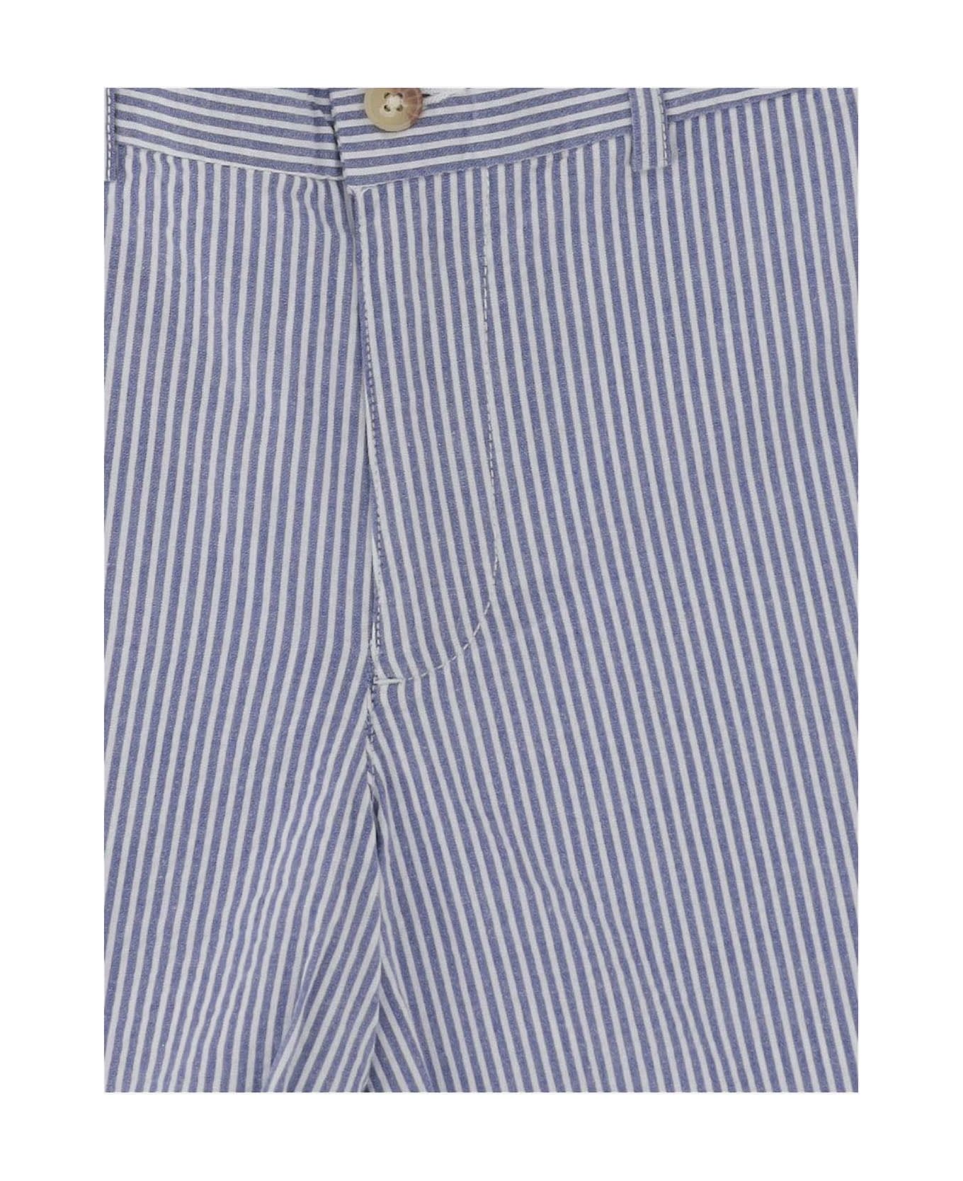 Polo Ralph Lauren Striped Stretch Cotton Short Pants - Blue