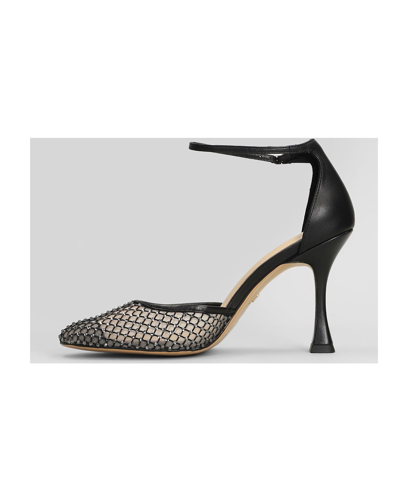 Lola Cruz Pumps In Black Leather - black