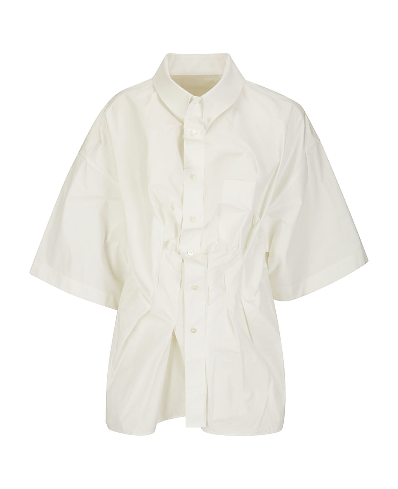Maison Margiela Oversized Short-sleeved Shirt - WHITE