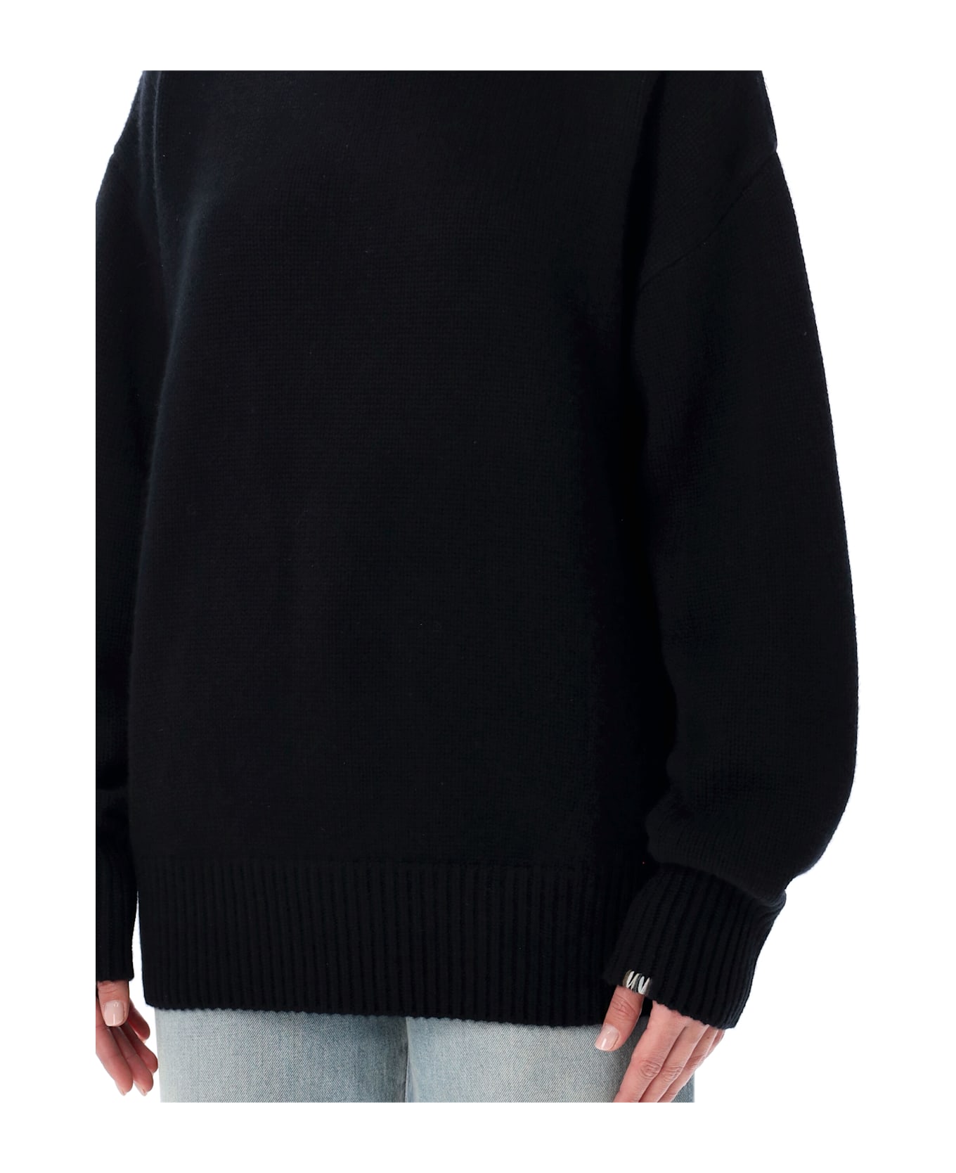 Extreme Cashmere N°20 Oversize Xtra Cashmere Turtleneck Sweater - RAVEN BLACK