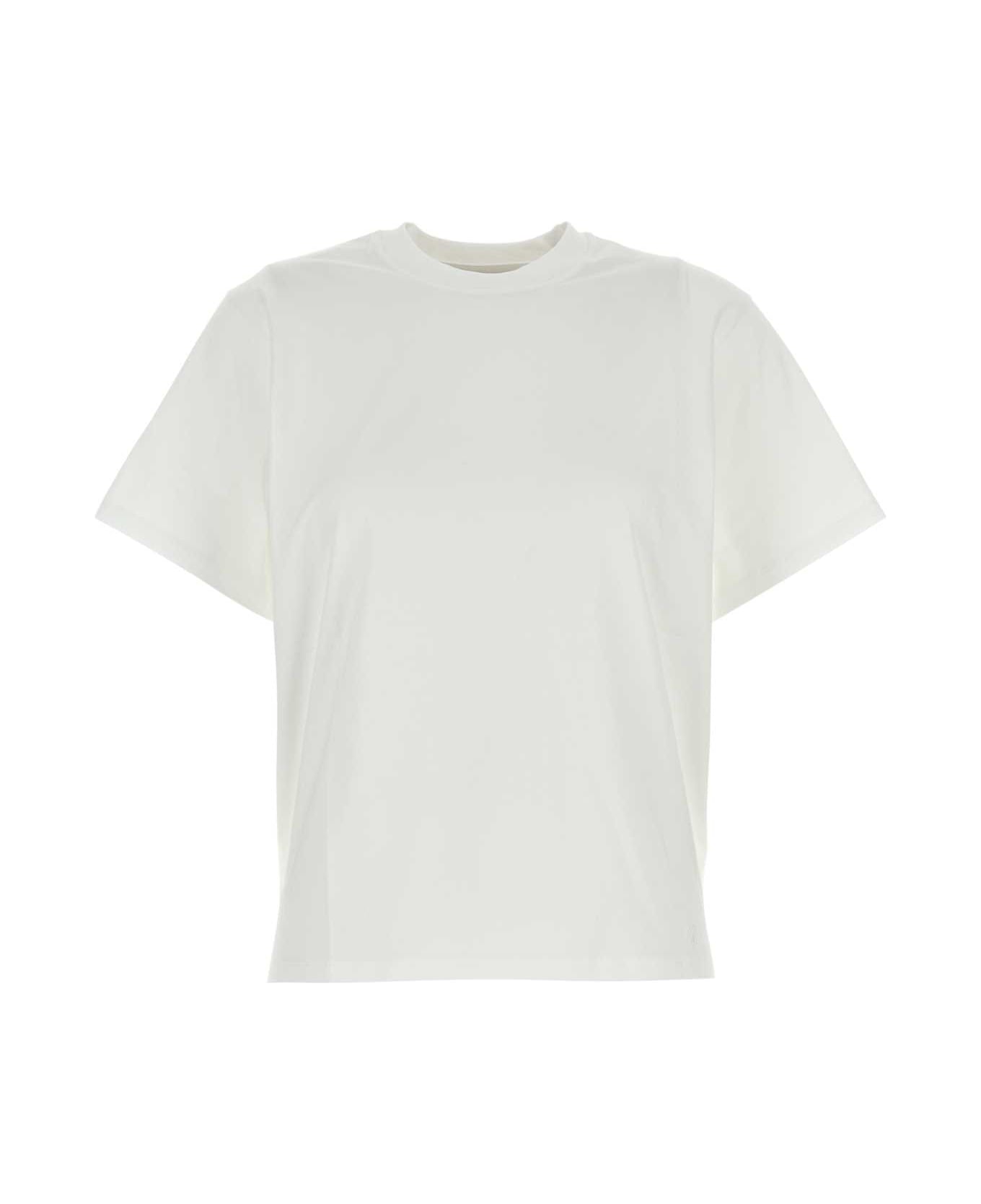 Loulou Studio White Cotton Telanto T-shirt - WHITE