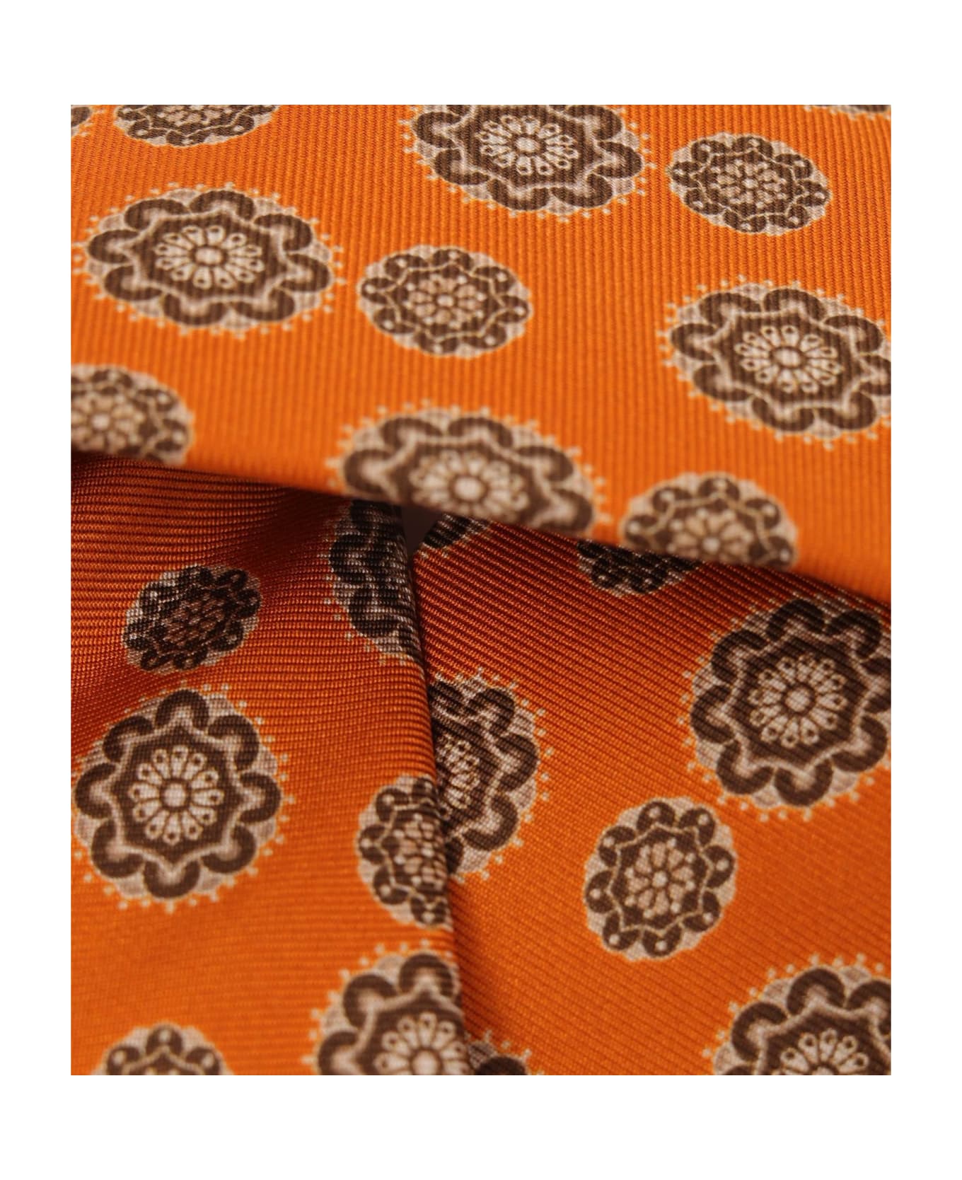 Larusmiani Tie 'arabesque' Tie - Orange ネクタイ