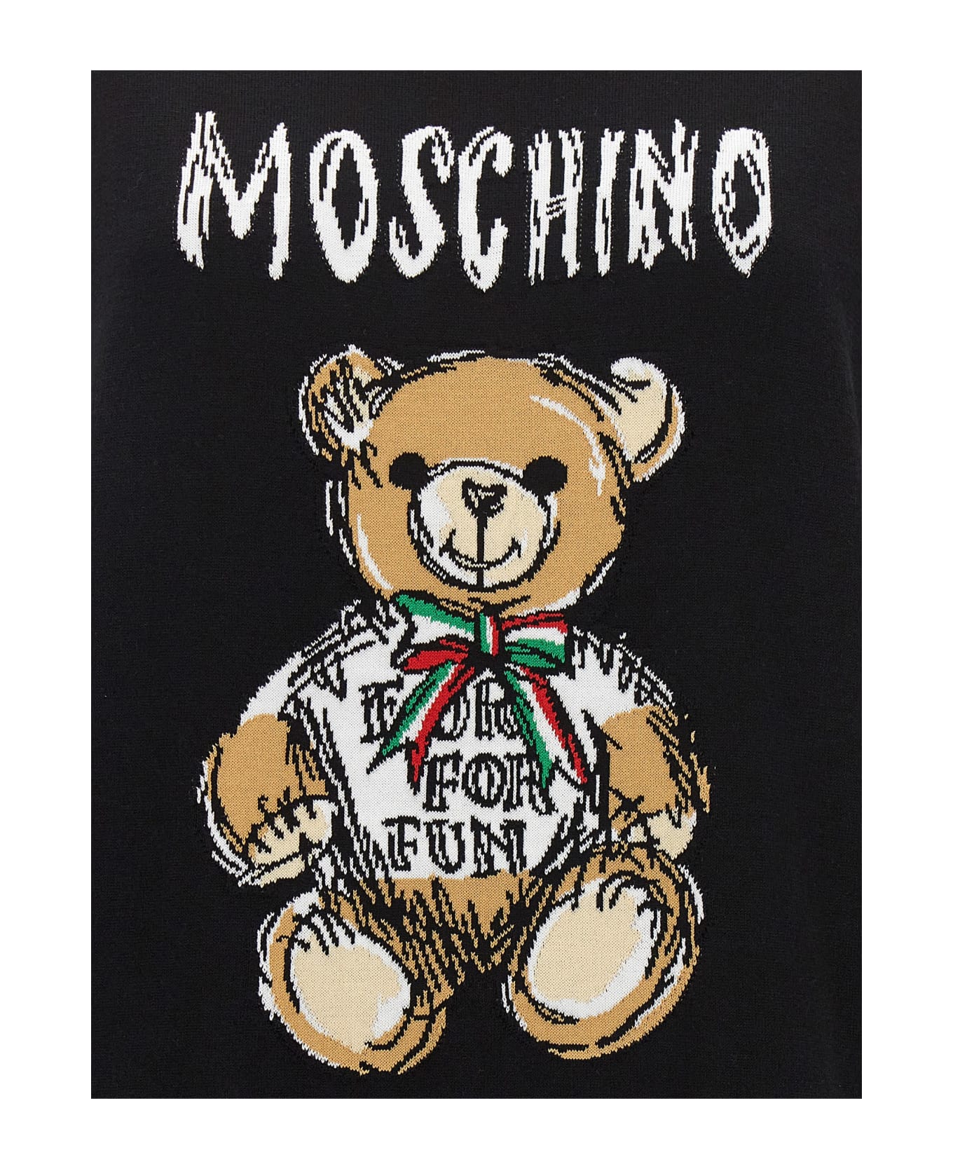 Moschino 'teddy Bear' Sweater - Black   ニットウェア