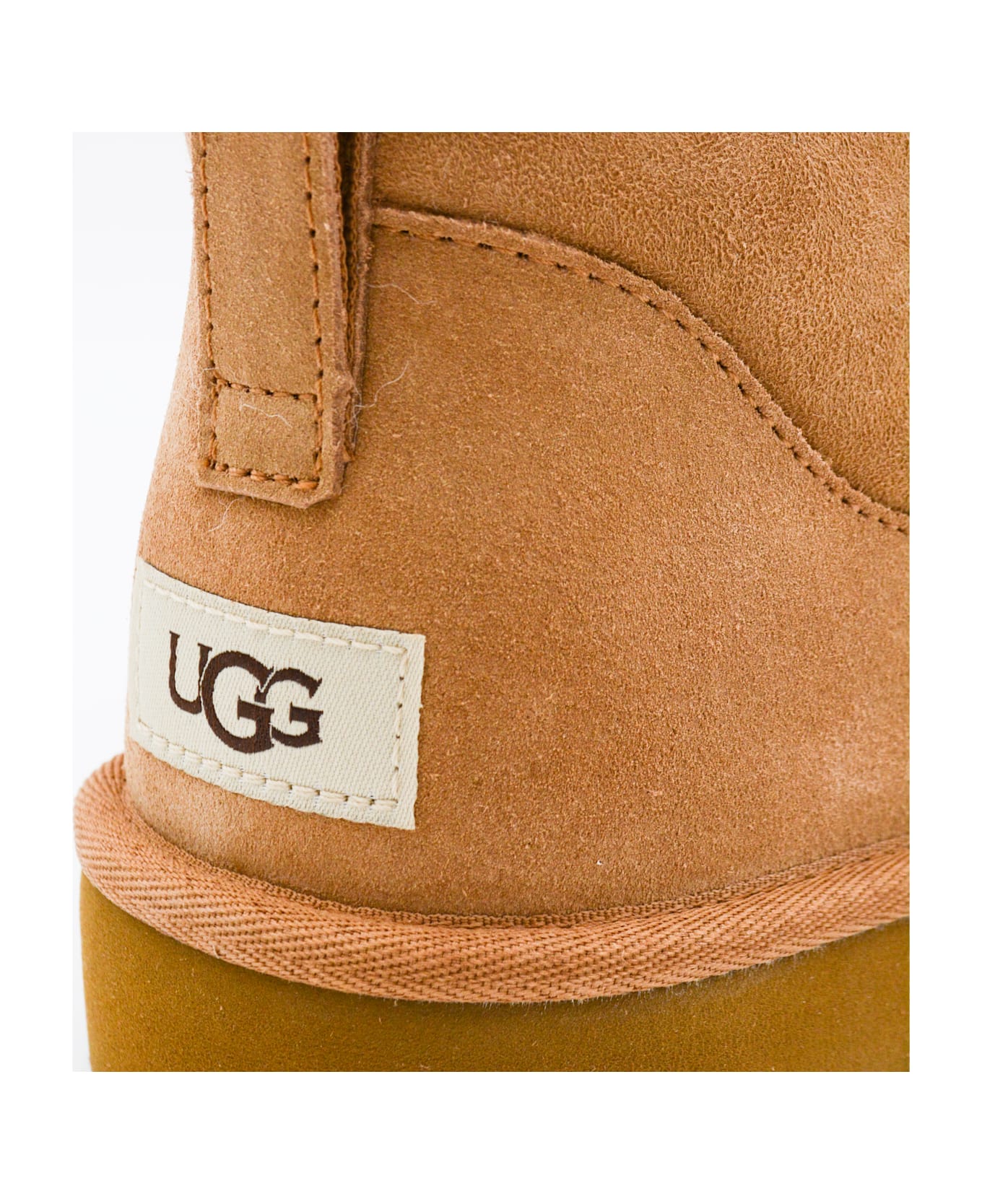 UGG Brown Suede Ultra Mini Boots - Chestnut