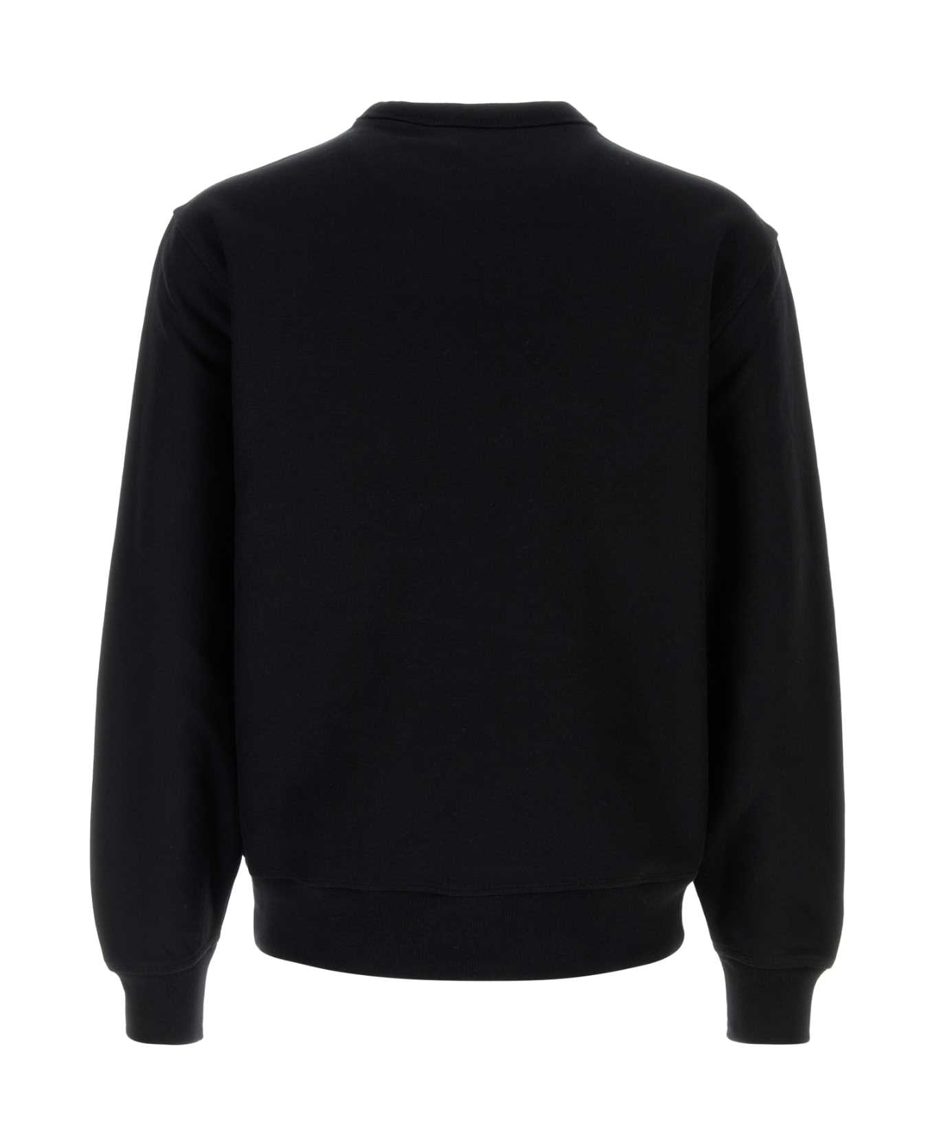 Burberry Black Cotton Blend Sweatshirt - COAL