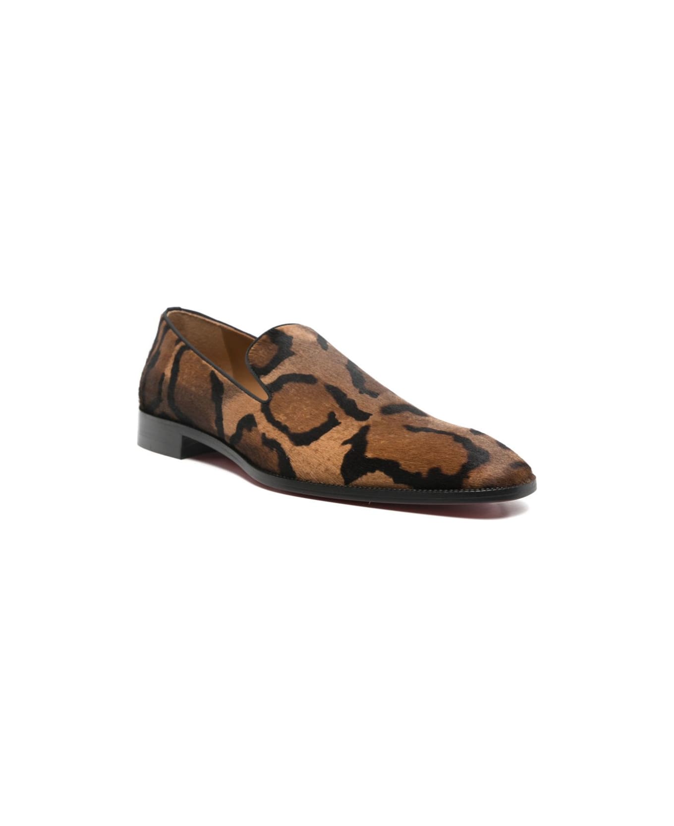 Christian Louboutin Danny Leather Loafers - Brown