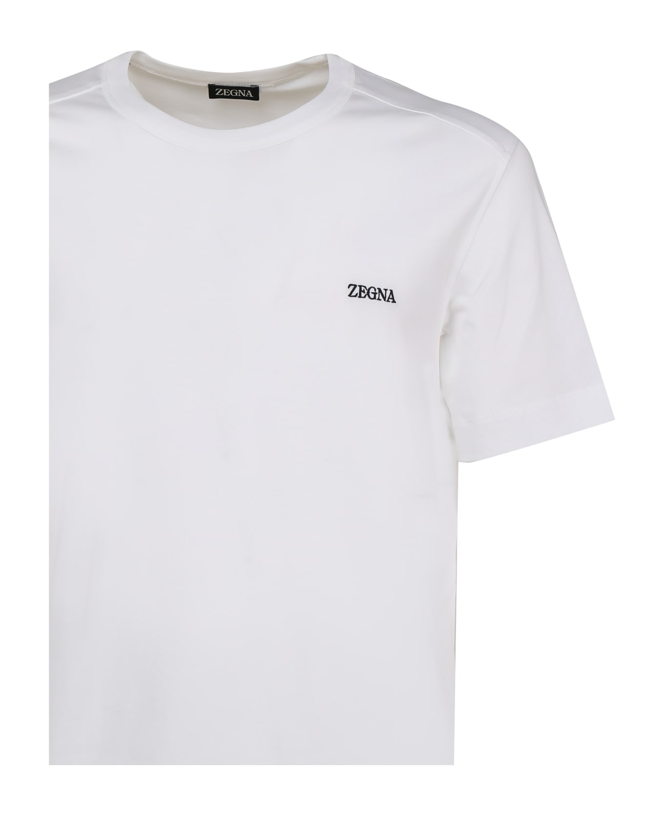 Zegna Logo Cotton T-shirt - White
