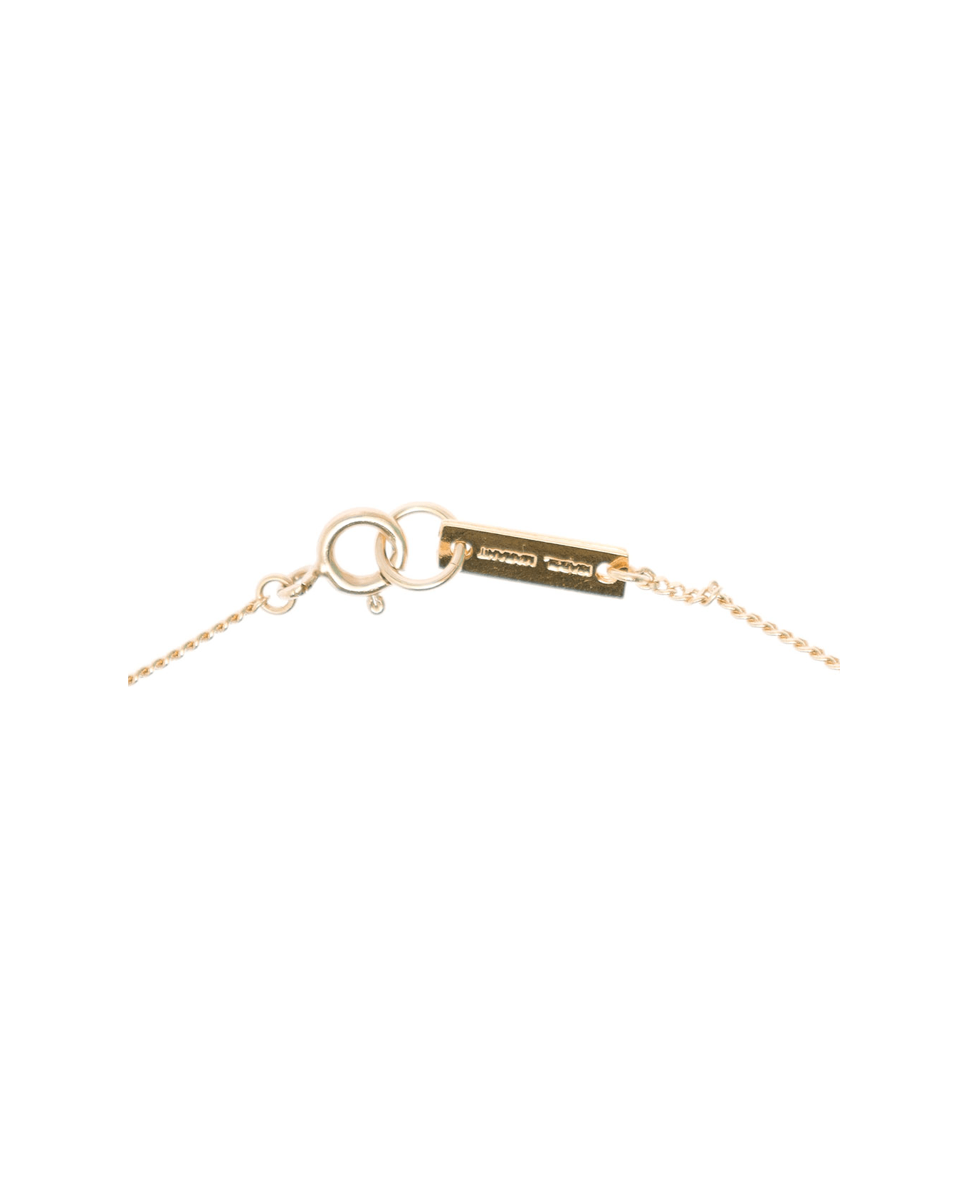 Isabel Marant Woman's Gold Metal Necklace And Horn Pendant And Crystal - Metallic