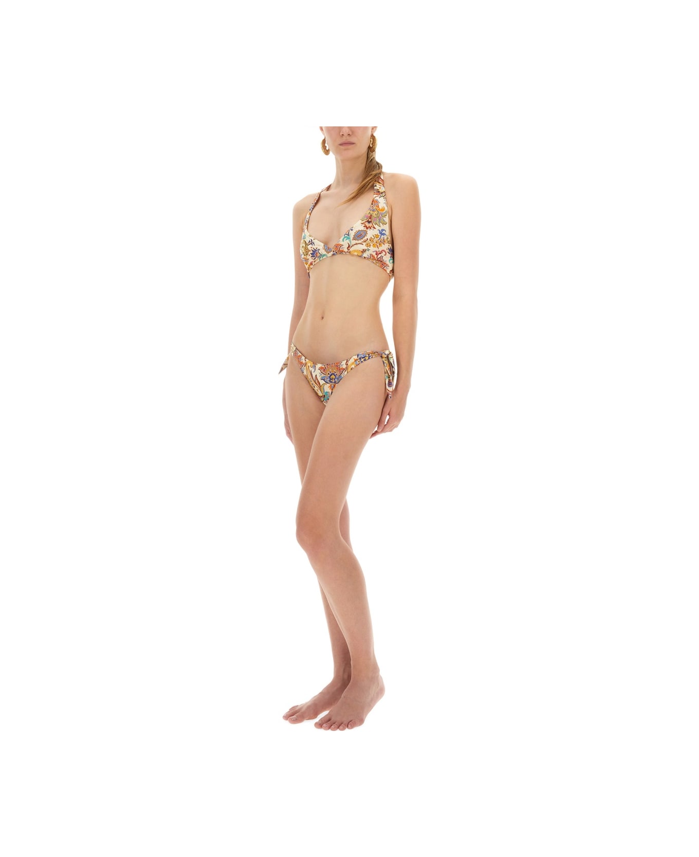Etro Floral Print Bikini Swimsuit - MULTICOLOUR