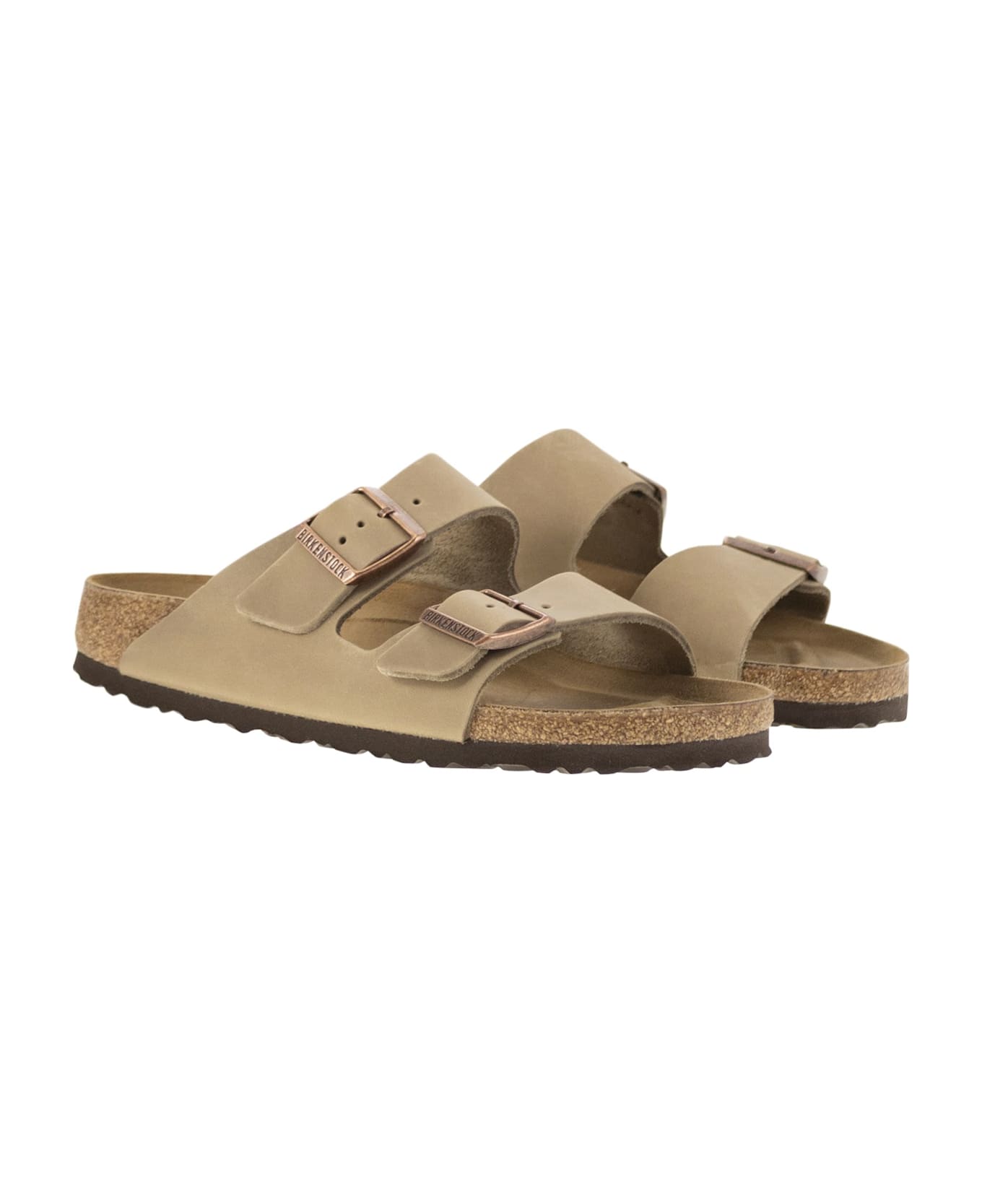 Birkenstock Arizona - Leather Slipper - Beige