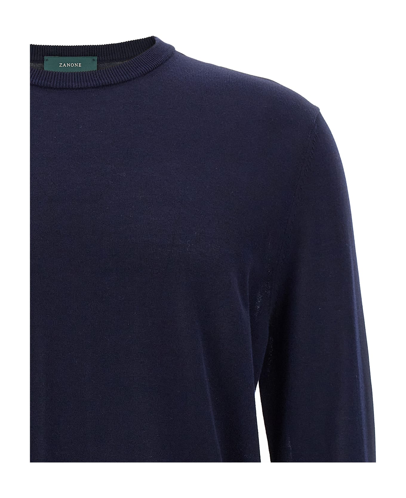 Zanone Cotton Sweater - Blue