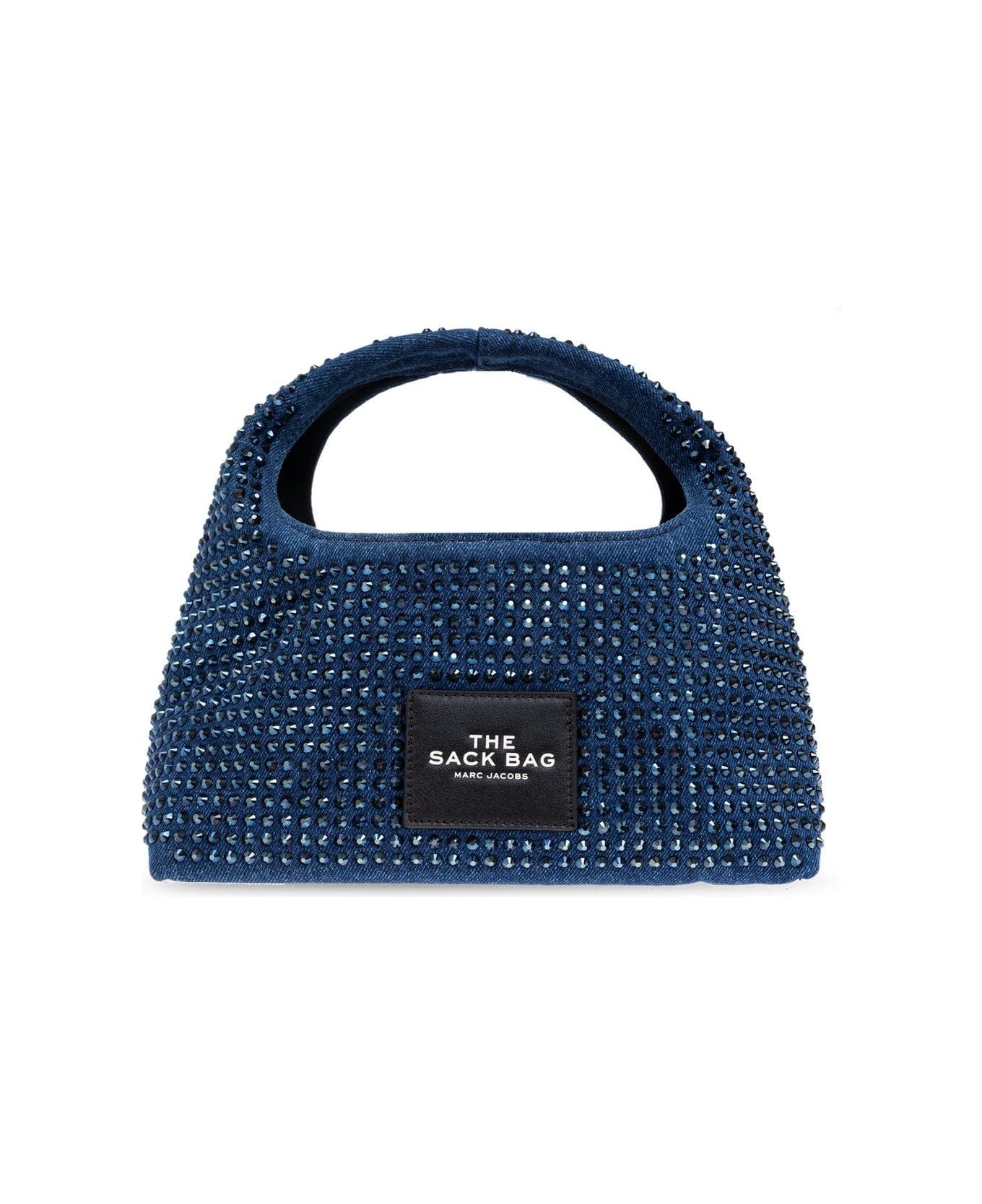 Marc Jacobs Embellished Denim Mini Sack Bag - Denim