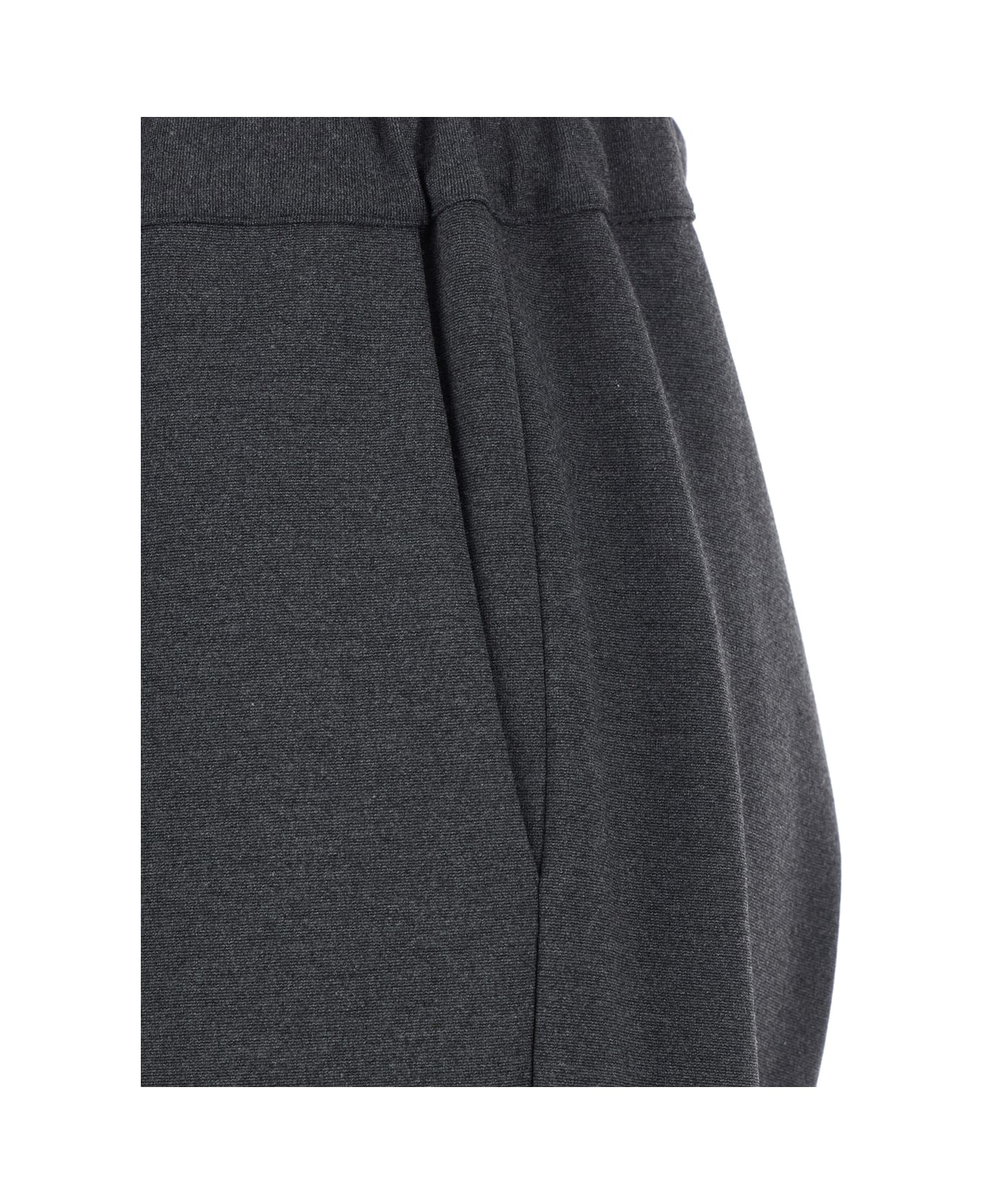 SEMICOUTURE 
buddy
 Grey Pants With Drawstring Elastic Waist In Viscose Blend Stretch Woman - Grey