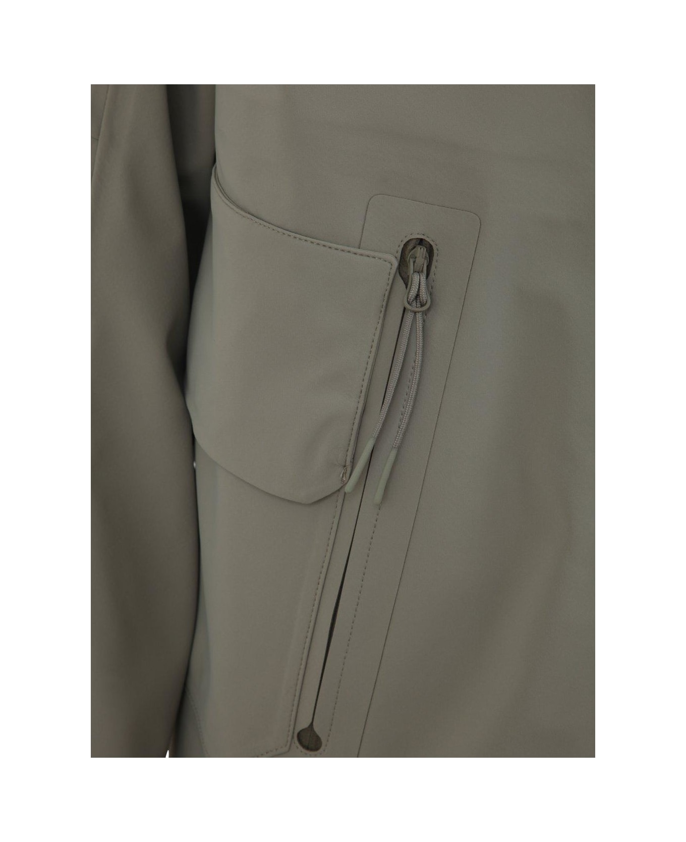 C.P. Company Drawstring Hooded Jacket - Silver Sage