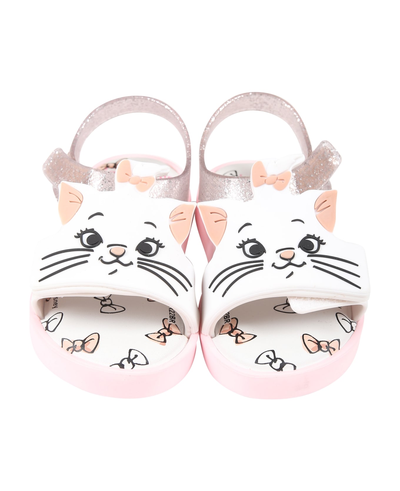 Melissa Pink Sandals For Girl With Marie - Pink