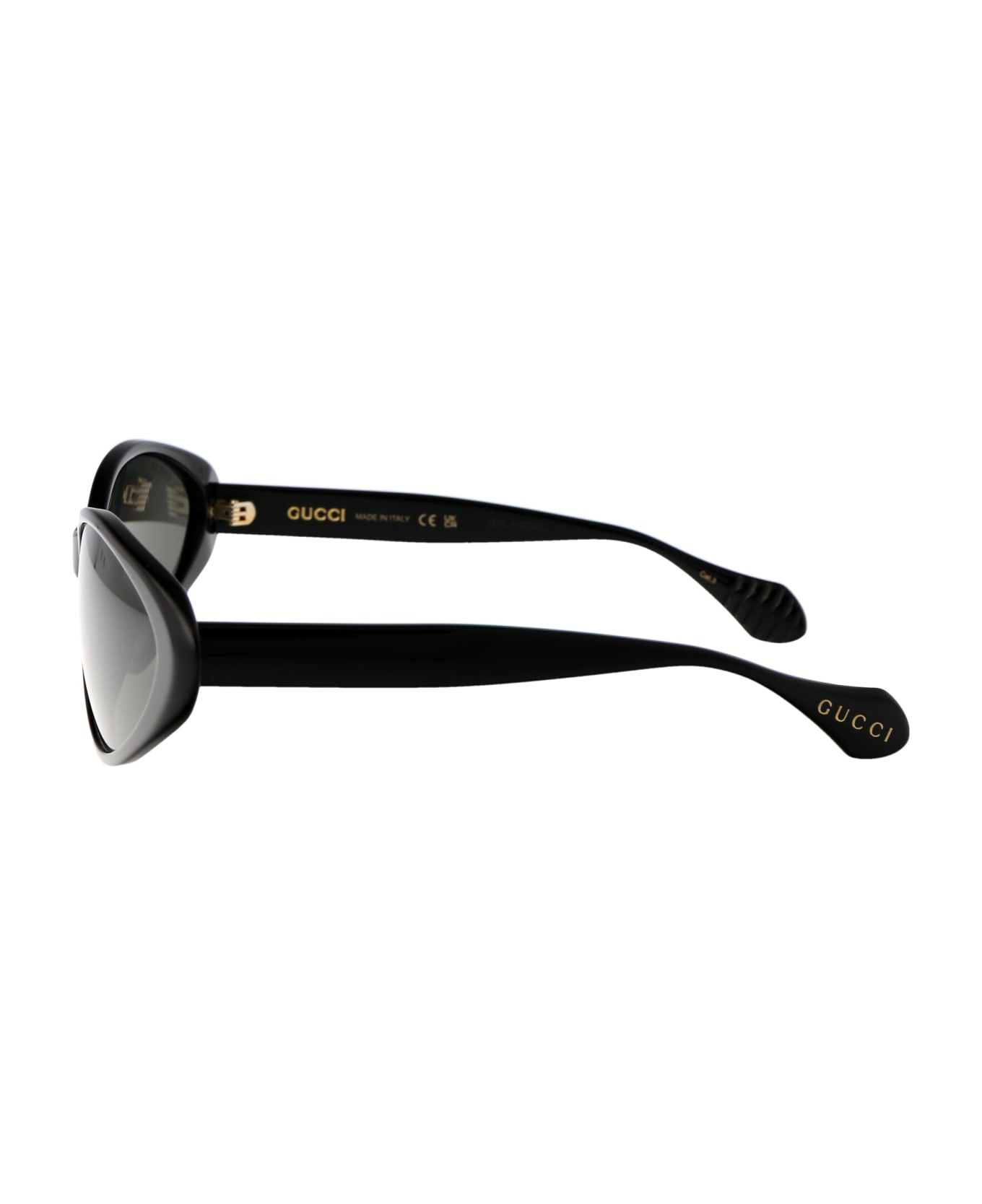 Gucci Eyewear Gg1377s Sunglasses - 002 BLACK BLACK GREY