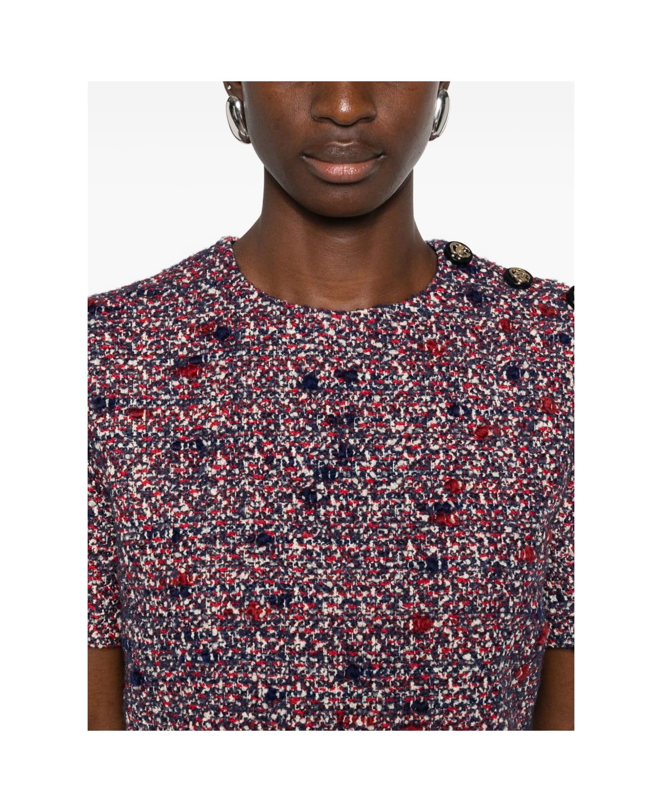 Gucci Bouclé Wool Short Jumpsuit - Blue