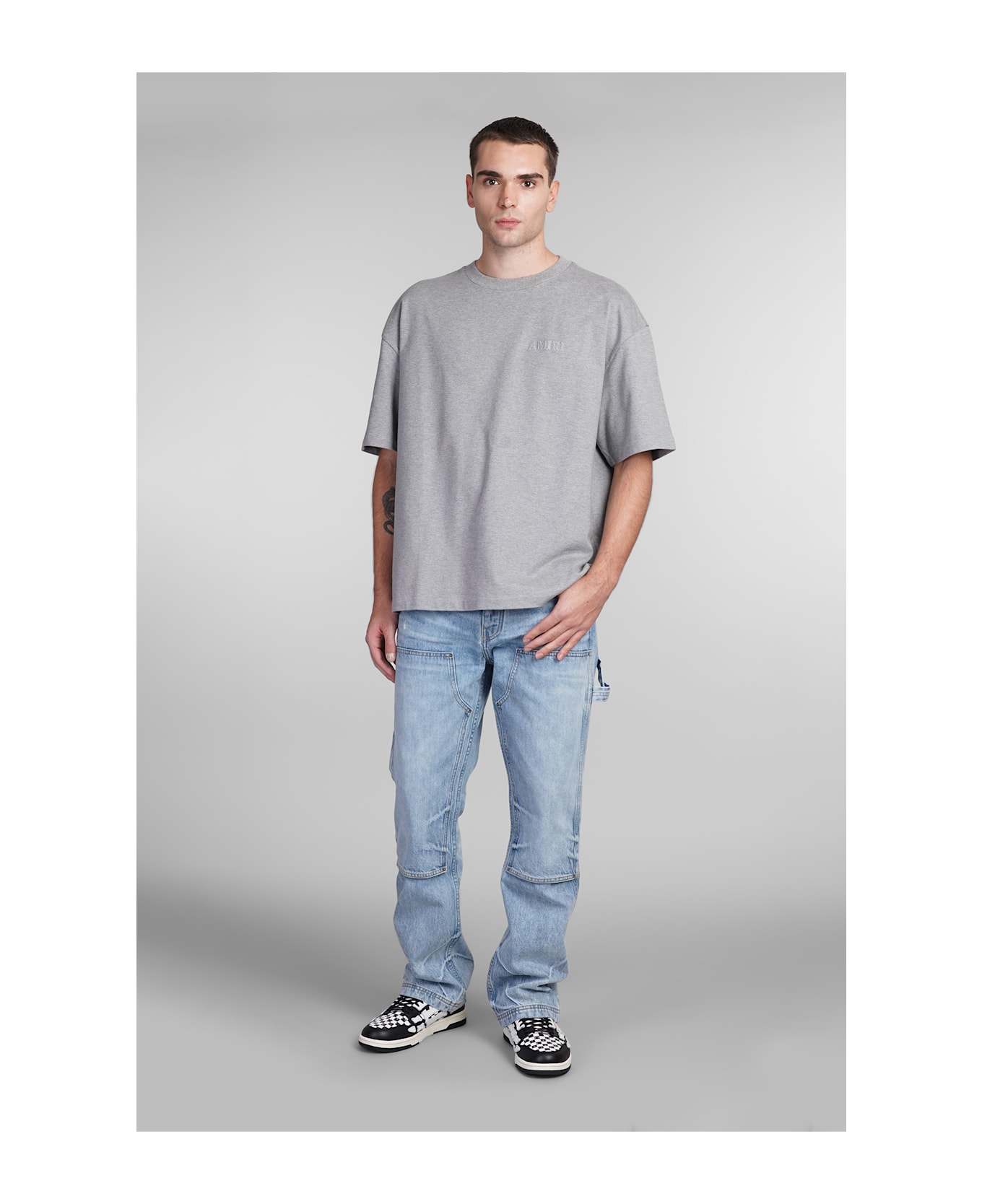 AMIRI T-shirt In Grey Cotton - grey