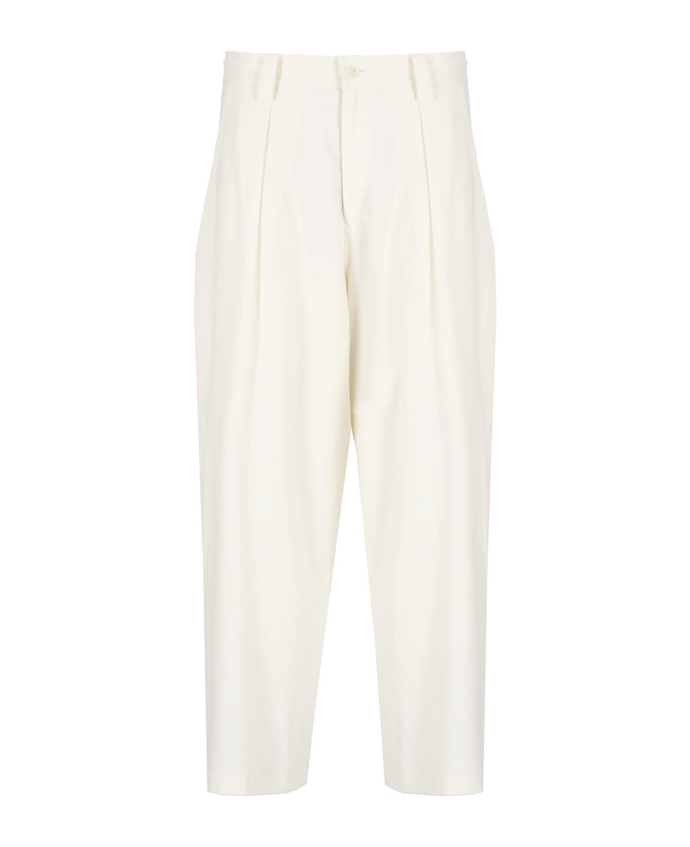 Y
s Linen Blend Pants - White