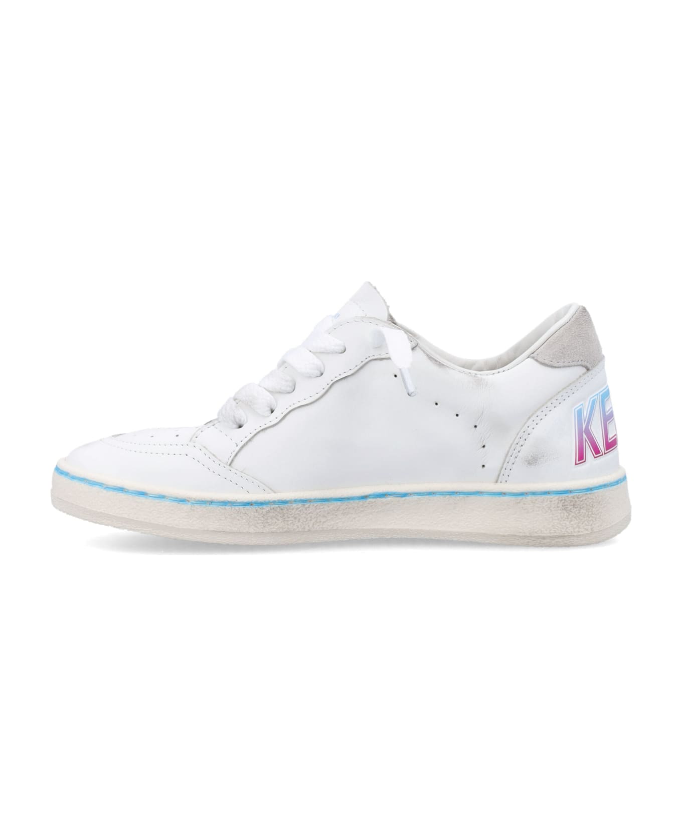 Golden Goose Ballstar Sneakers - WHITE/LIGHT GREY