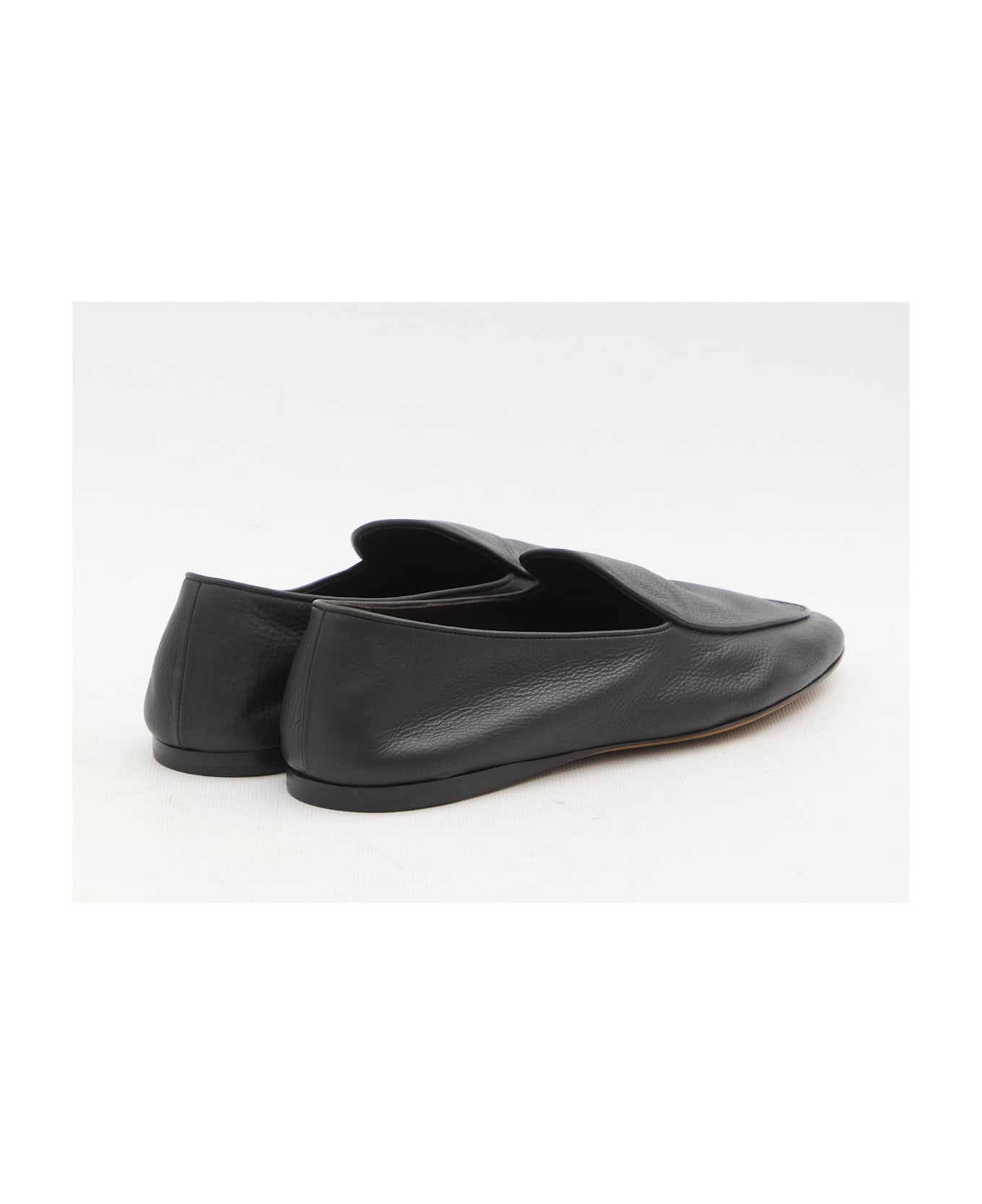 The Row Awar Flat Loafers - BLACK
