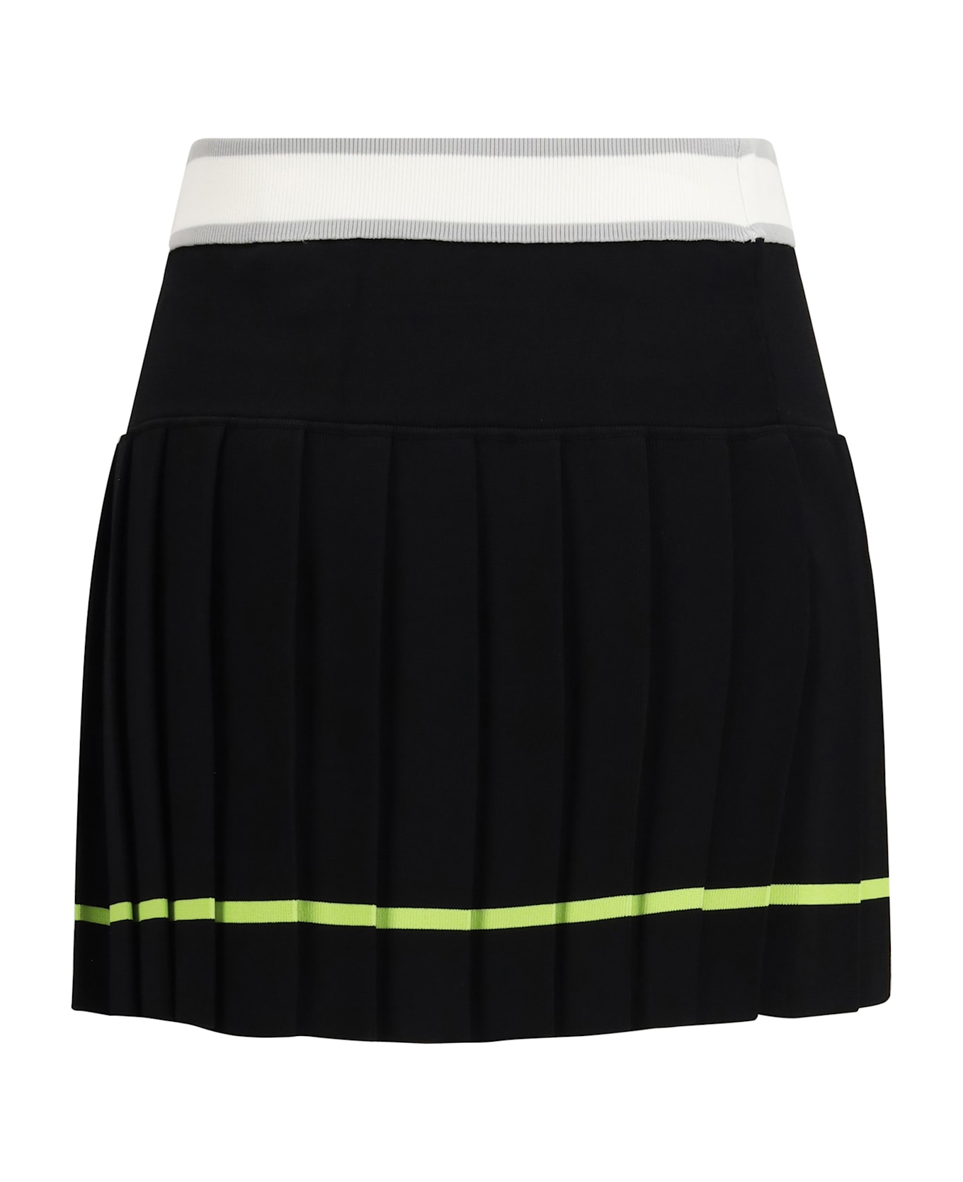 Casablanca Striped Pleated Skirt