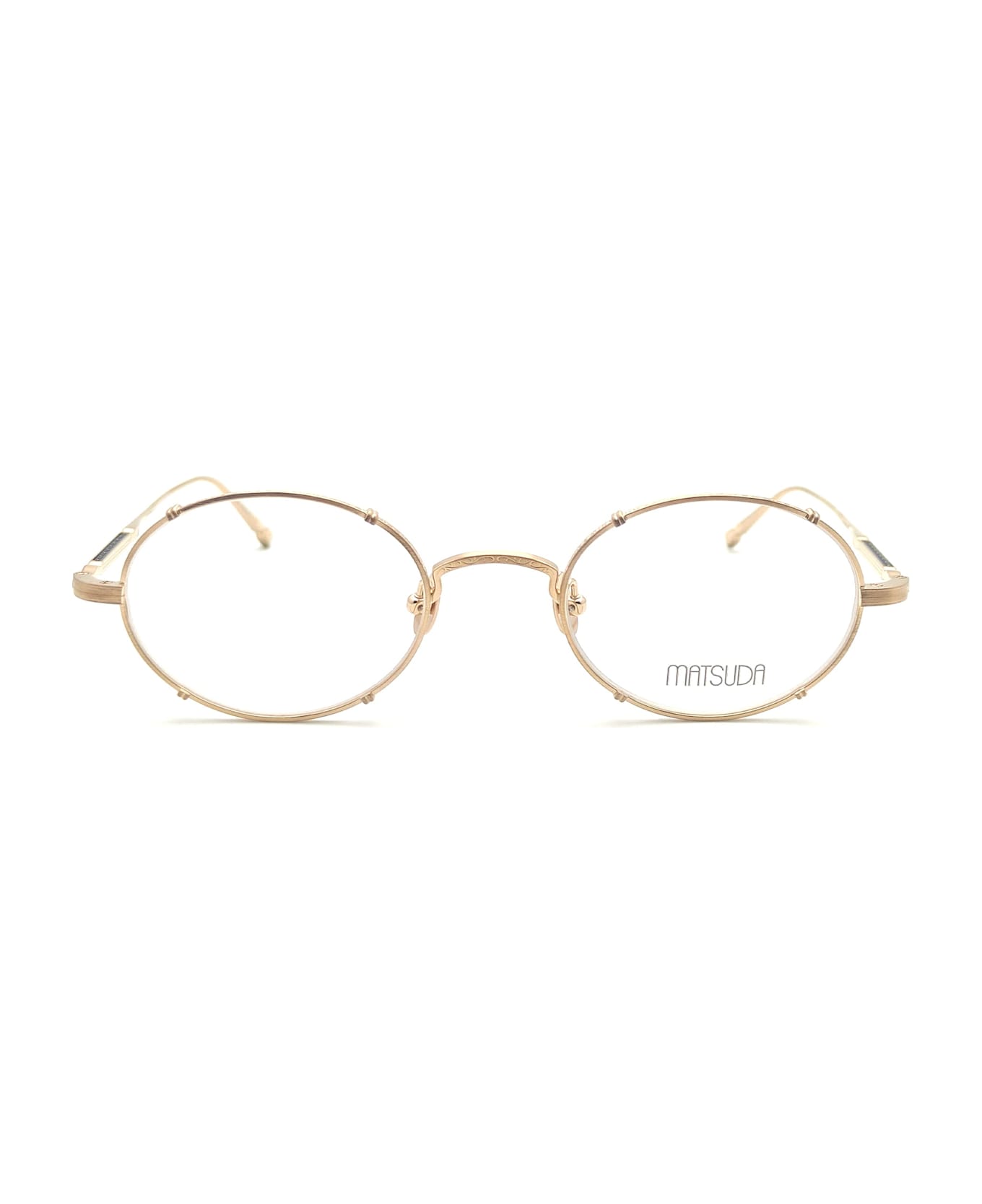 Matsuda M3150 - Brushed Gold Glasses - brushed gold