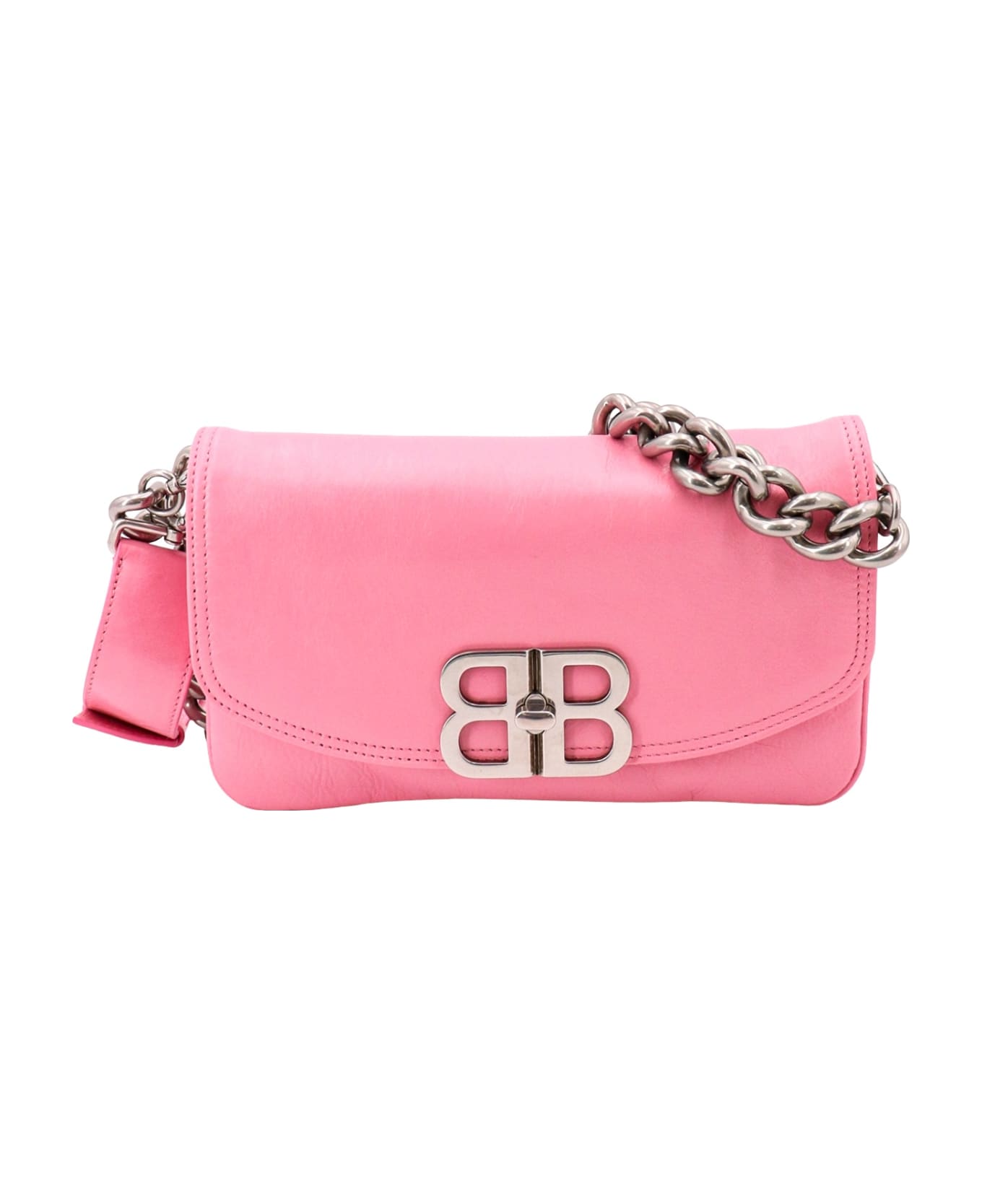 Balenciaga Flap Bb Shoulder Bag - Pink